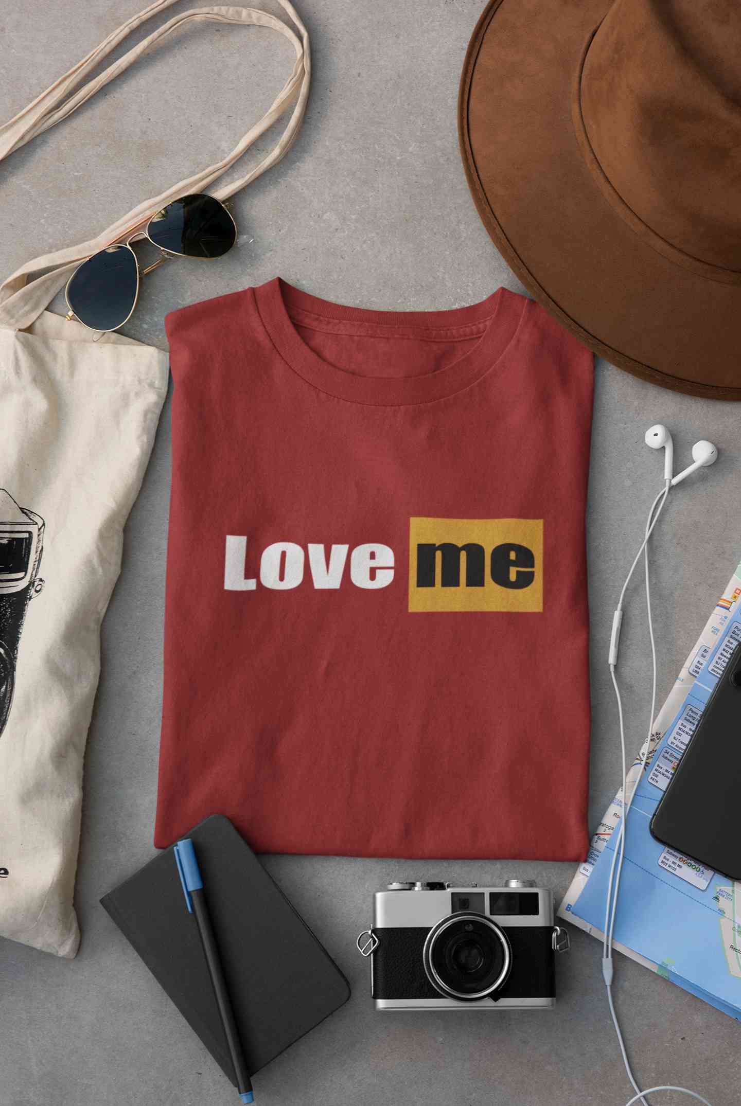 Love Me Minimals Women Half Sleeves T-shirt- FunkyTeesClub