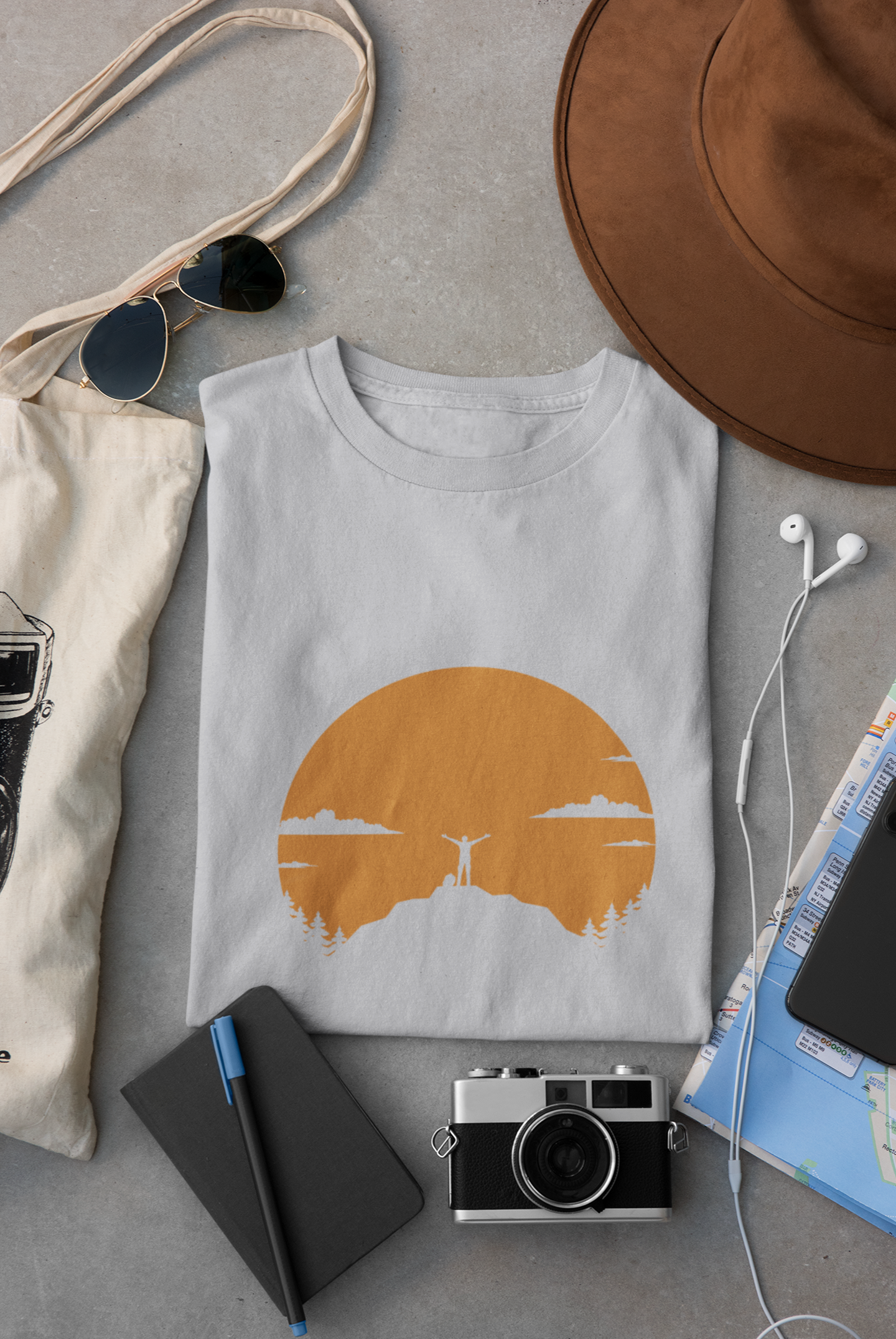 Men on Mountains Travel Mens Half Sleeves T-shirt- FunkyTeesClub