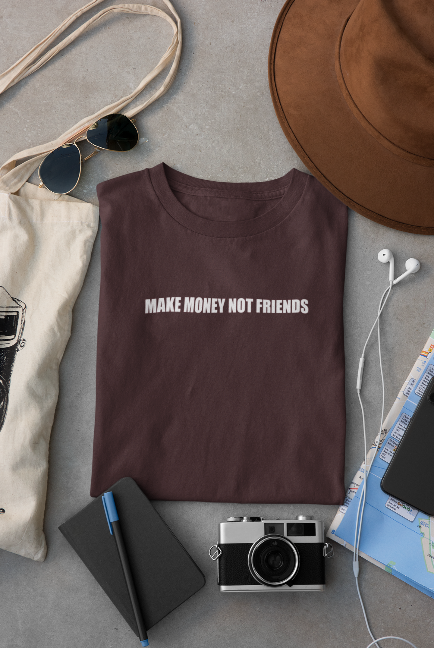 Make Money Not Friends Women Half Sleeves T-shirt- FunkyTeesClub