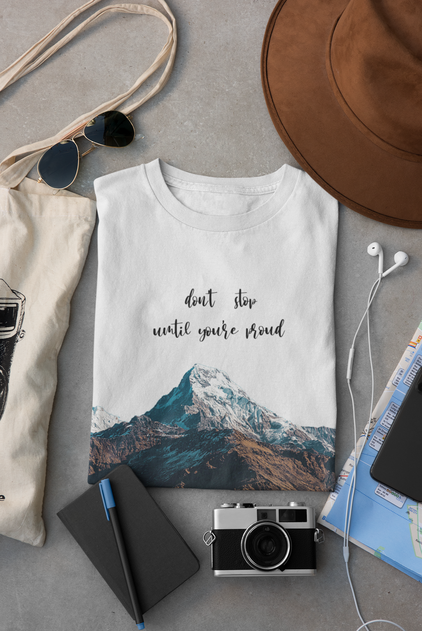 Dont Stop Until Youre Proud Mens Half Sleeves T-shirt- FunkyTeesClub
