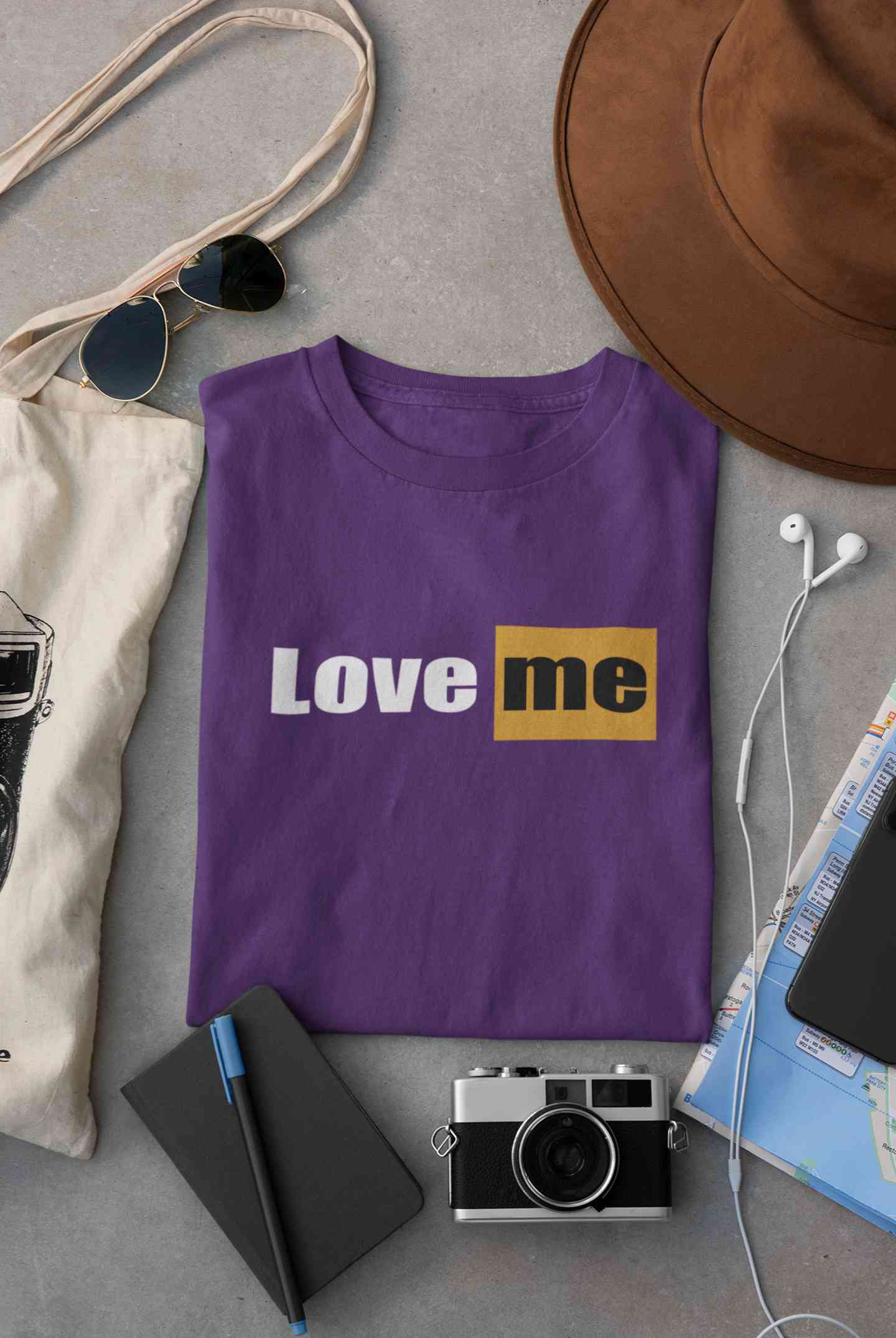 Love Me Minimals Women Half Sleeves T-shirt- FunkyTeesClub
