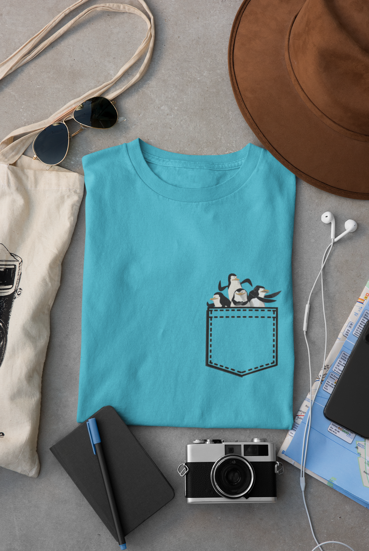 Penguin Women Half Sleeves T-shirt- FunkyTeesClub