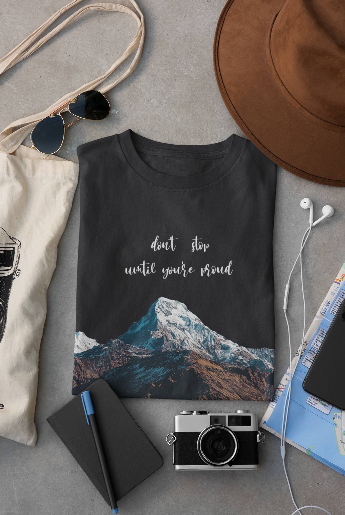 Dont Stop Until Youre Proud Mens Half Sleeves T-shirt- FunkyTeesClub