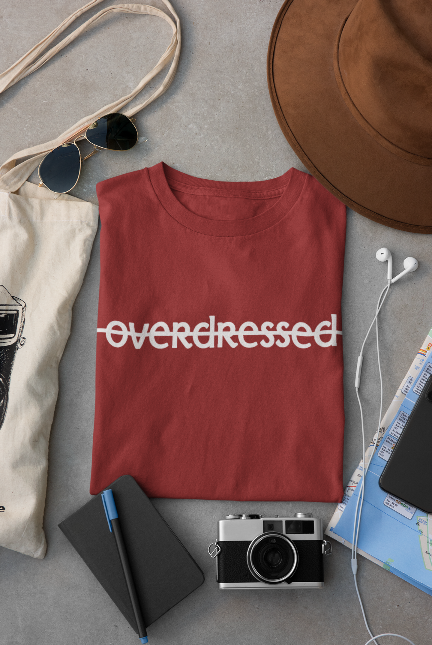 Overdressed Women Half Sleeves T-shirt- FunkyTeesClub