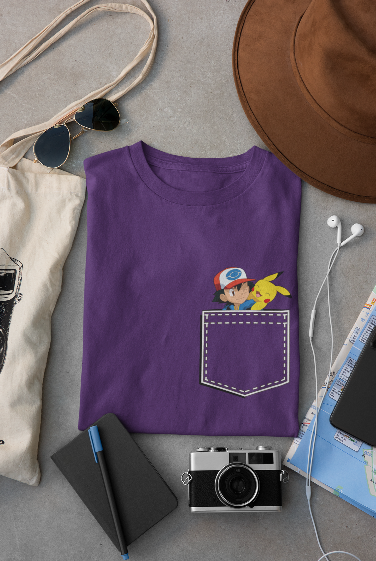 Pokémon Mens Half Sleeves T-shirt- FunkyTeesClub