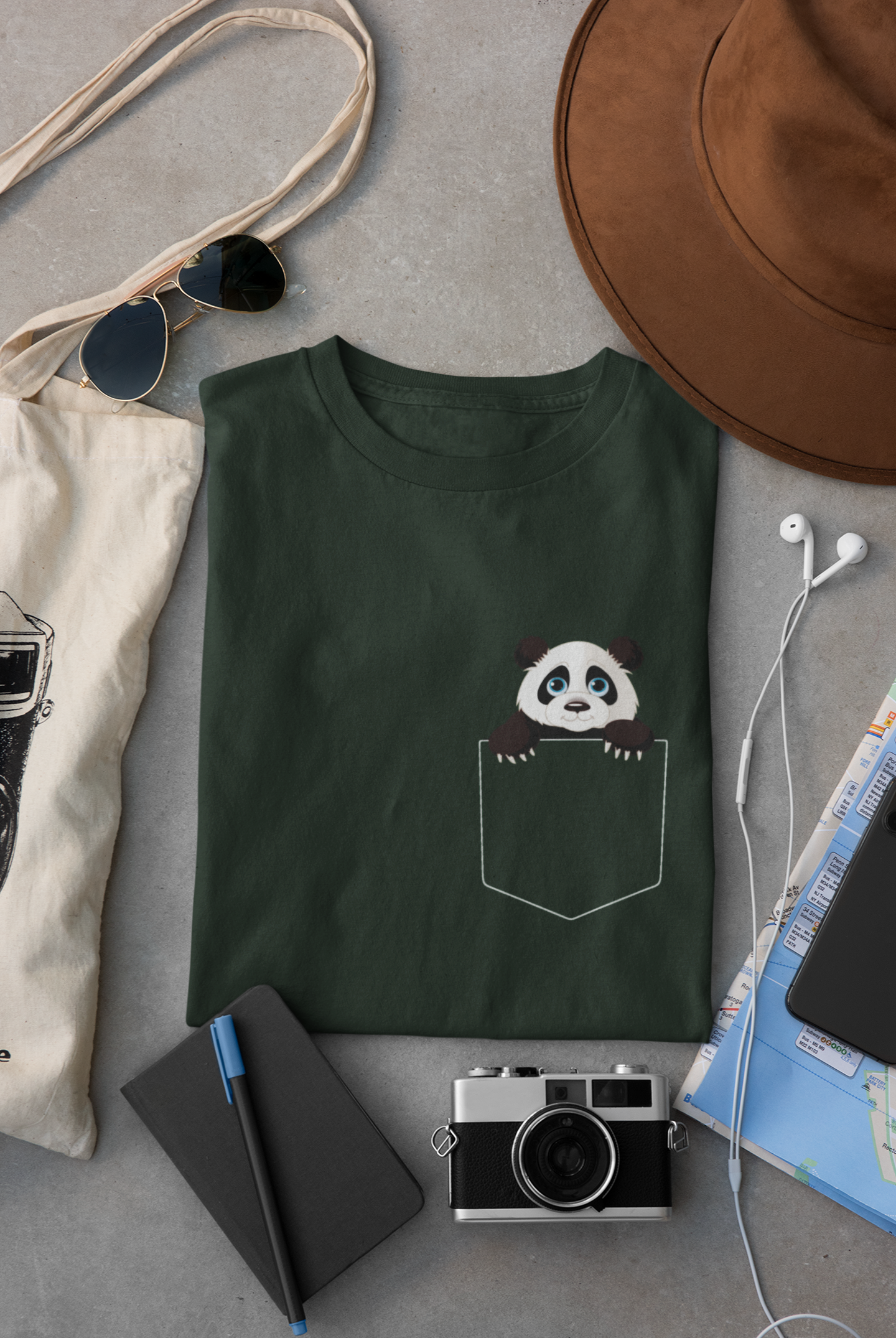 Panda Women Half Sleeves T-shirt- FunkyTeesClub