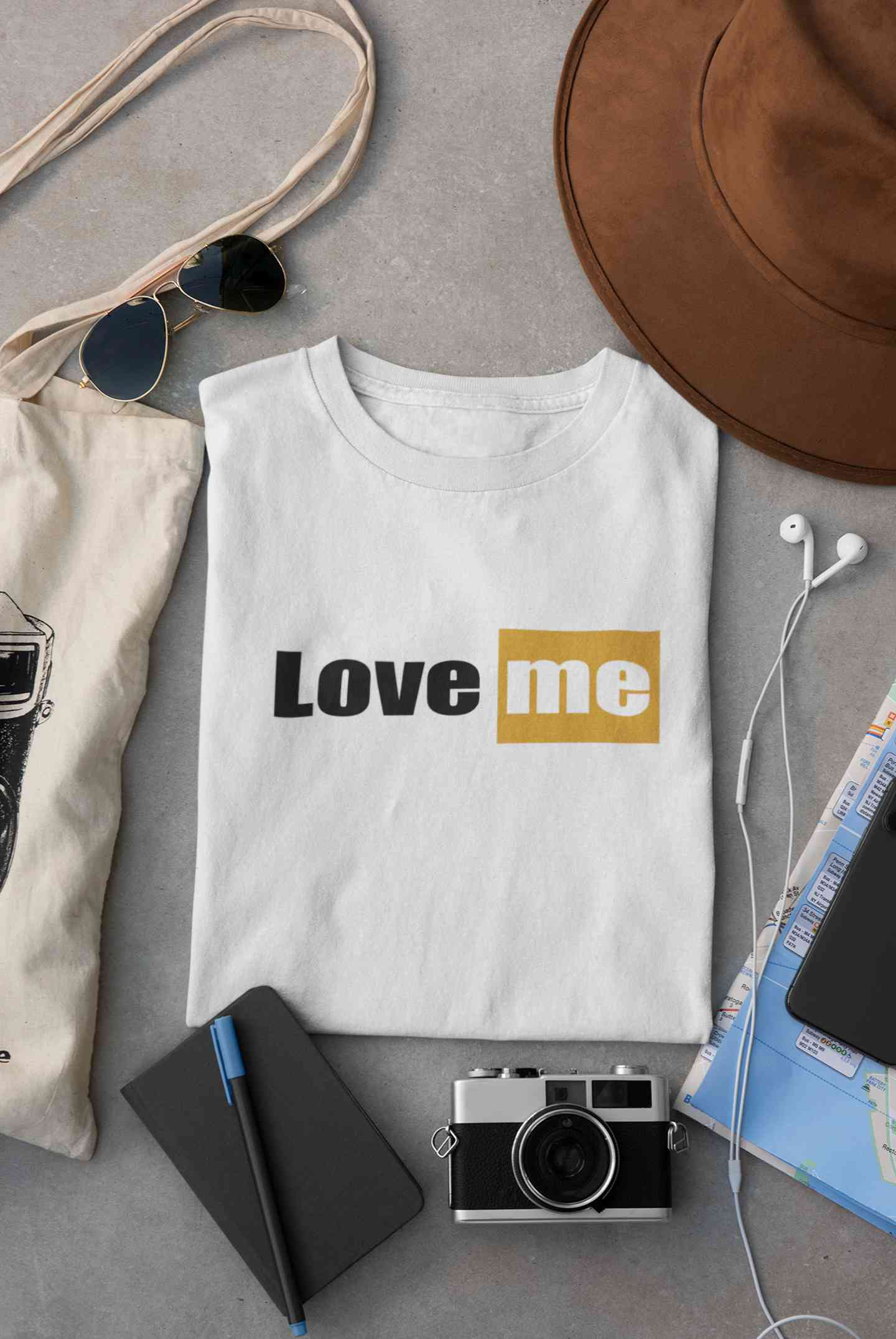 Love Me Minimals Women Half Sleeves T-shirt- FunkyTeesClub