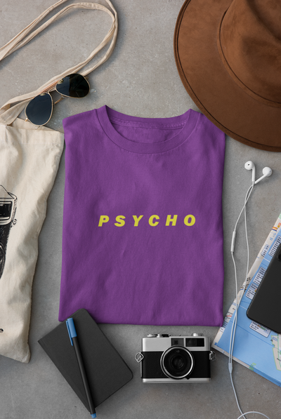 Psycho Minimal Women Half Sleeves T-shirt- FunkyTeesClub