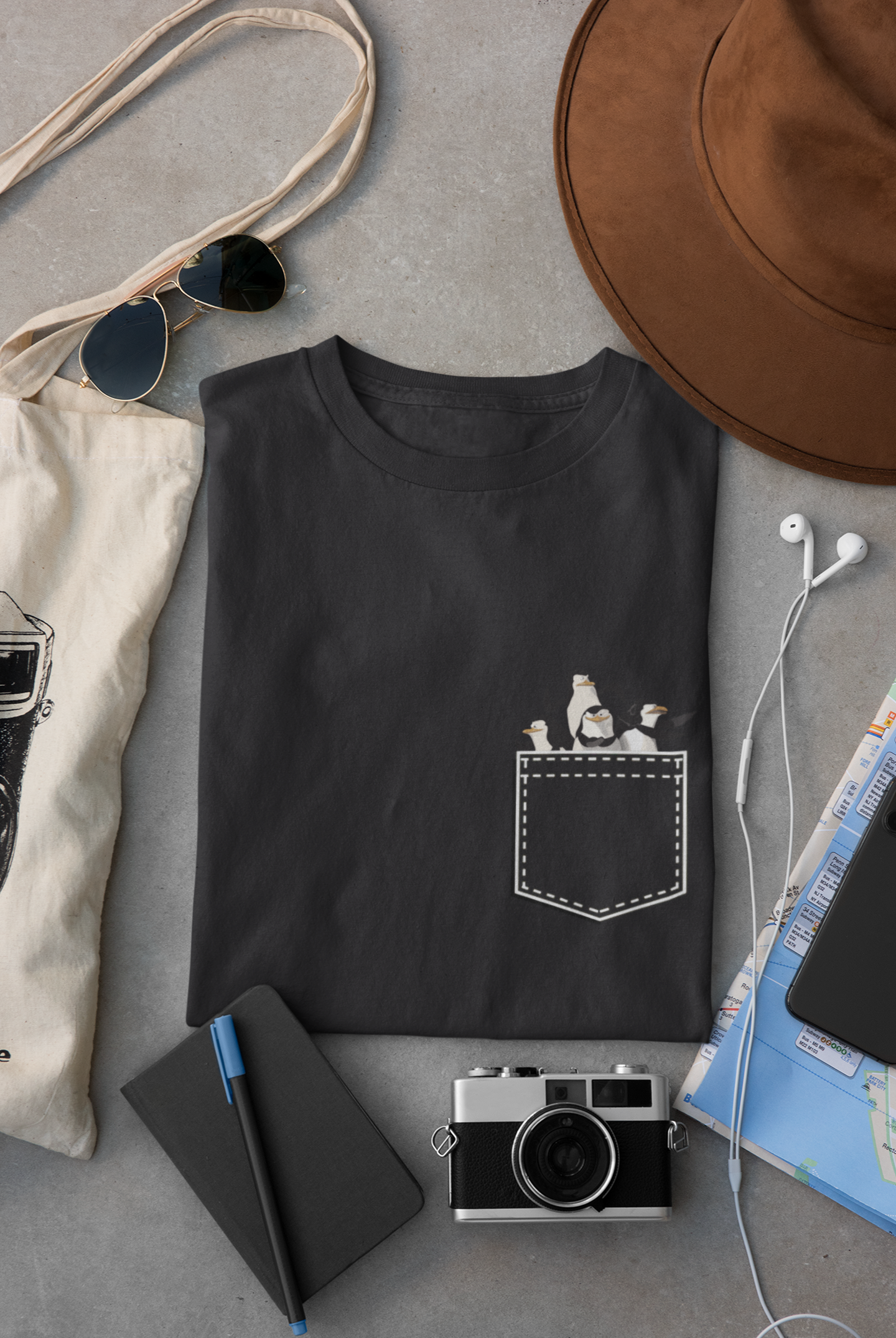 Penguin Women Half Sleeves T-shirt- FunkyTeesClub