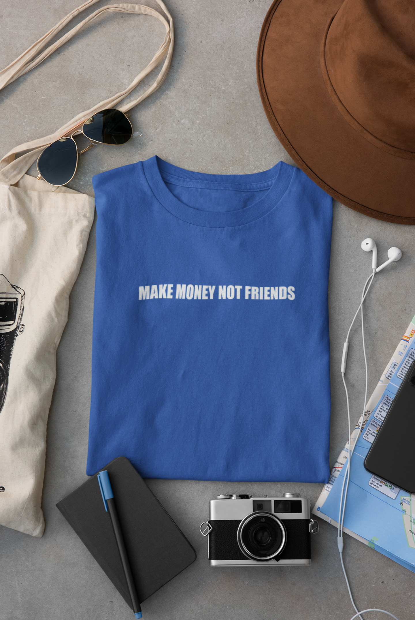 Make Money Not Friends Women Half Sleeves T-shirt- FunkyTeesClub