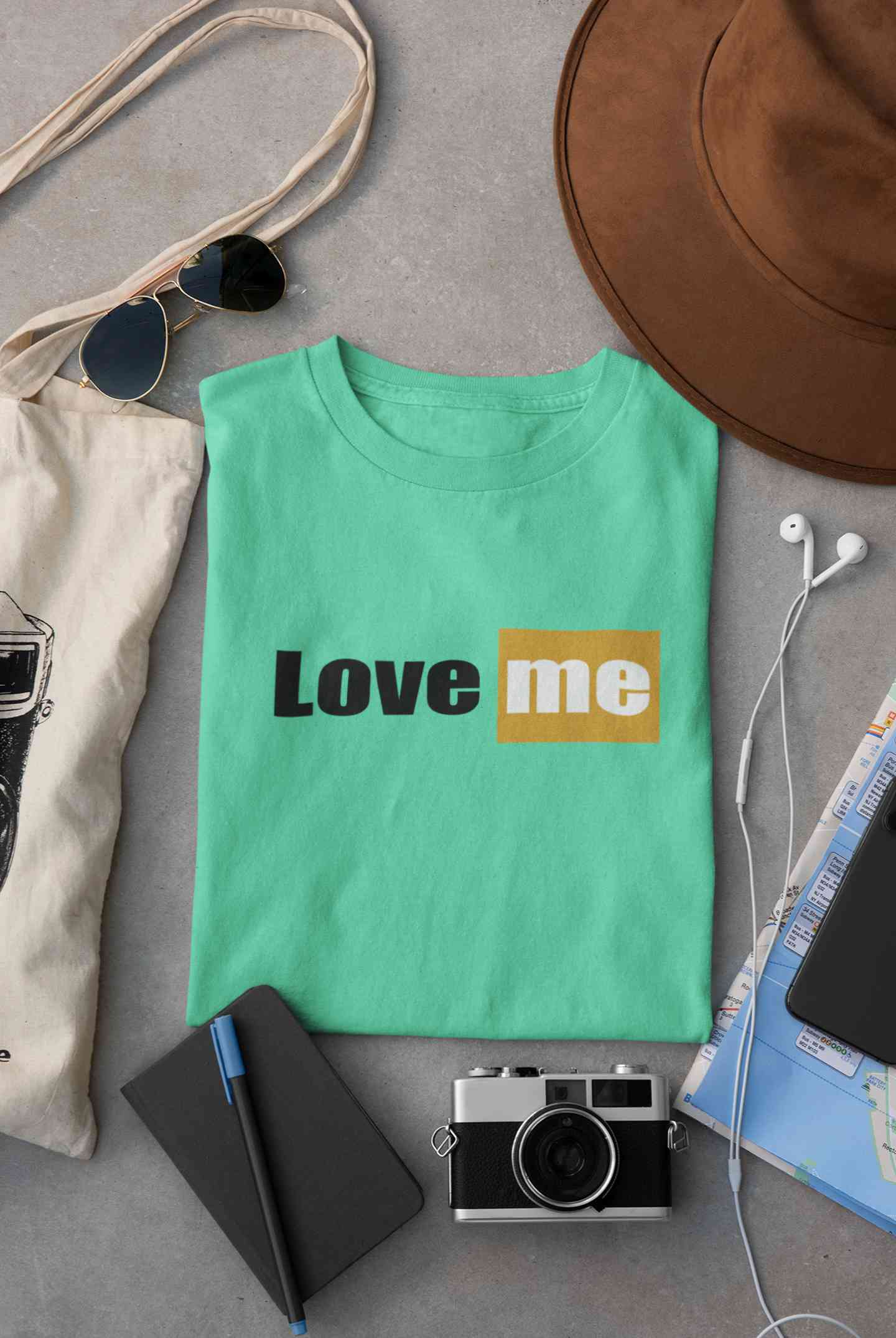 Love Me Minimals Women Half Sleeves T-shirt- FunkyTeesClub