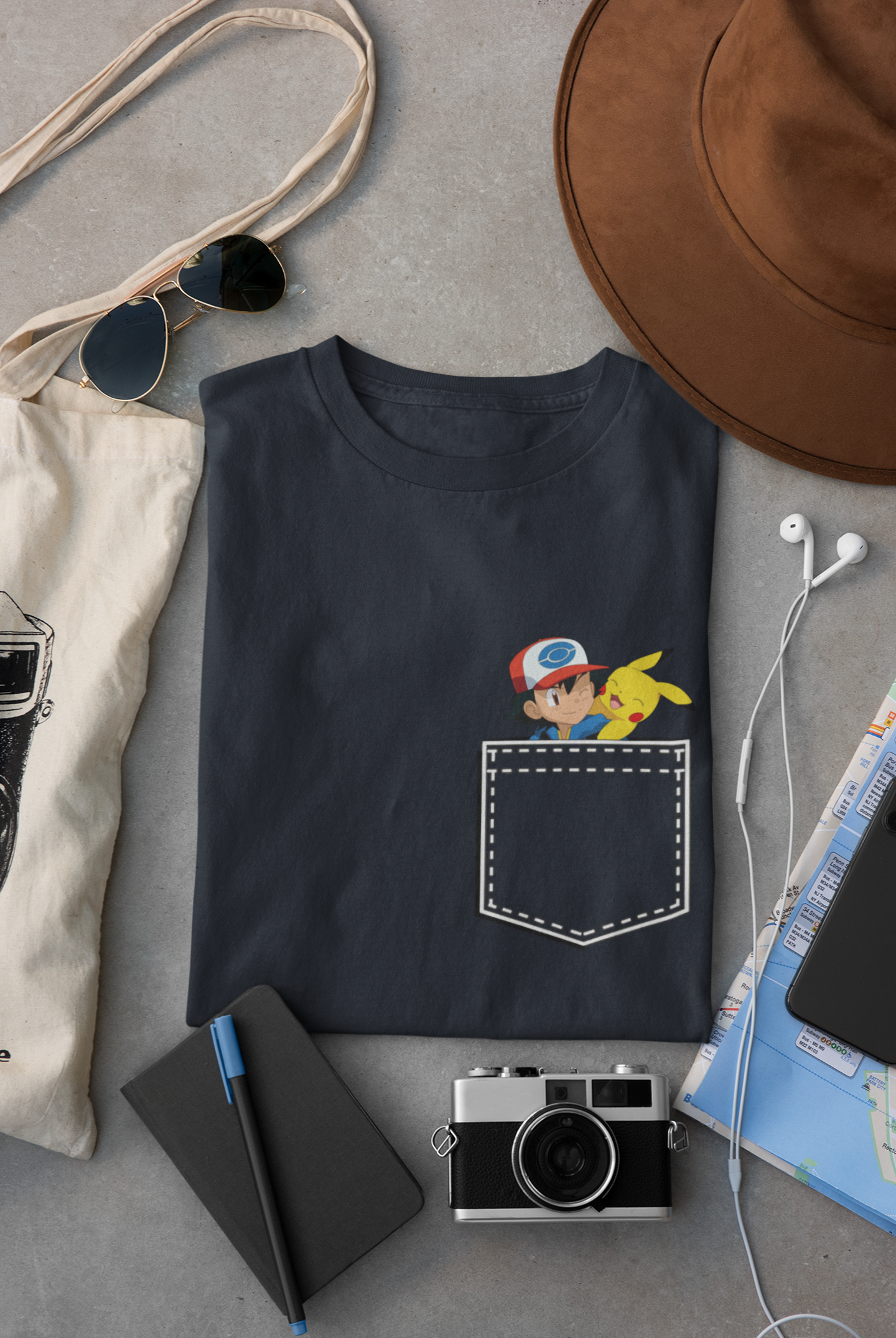 Pokémon Mens Half Sleeves T-shirt- FunkyTeesClub