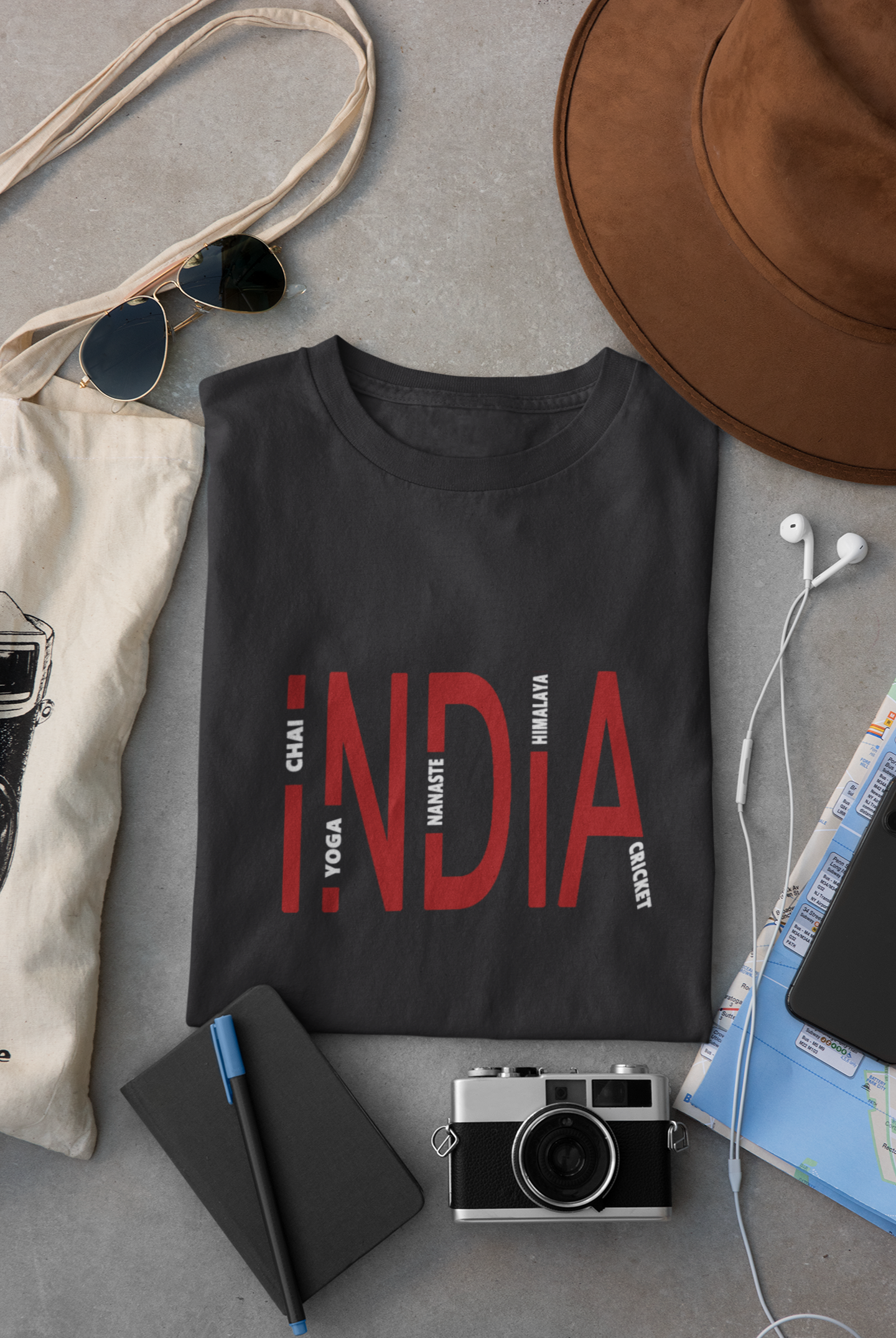 India Mens Half Sleeves T-shirt- FunkyTeesClub