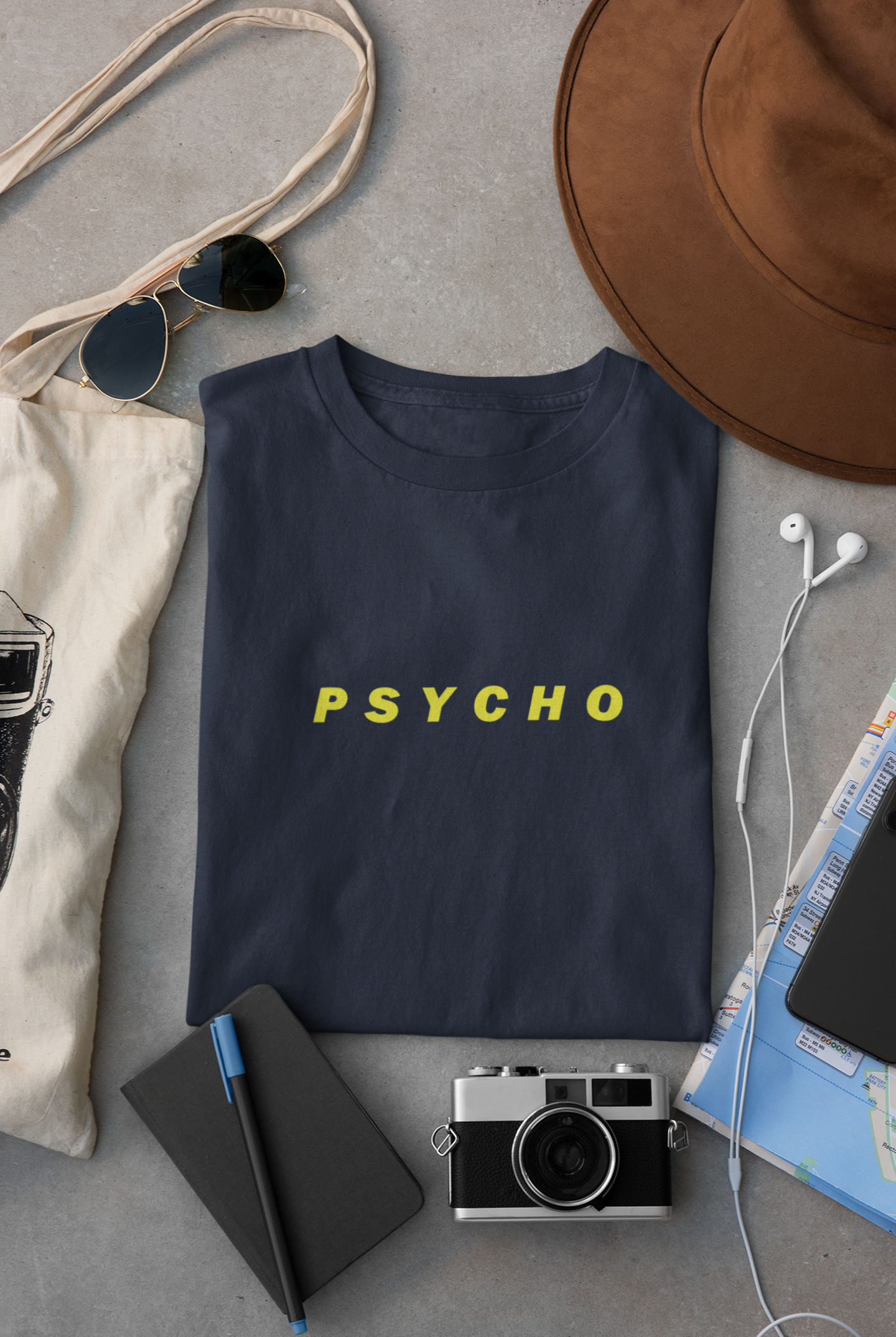 Psycho Minimal Women Half Sleeves T-shirt- FunkyTeesClub