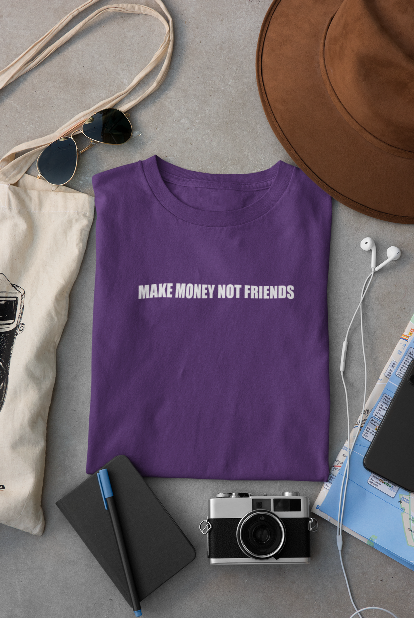 Make Money Not Friends Women Half Sleeves T-shirt- FunkyTeesClub