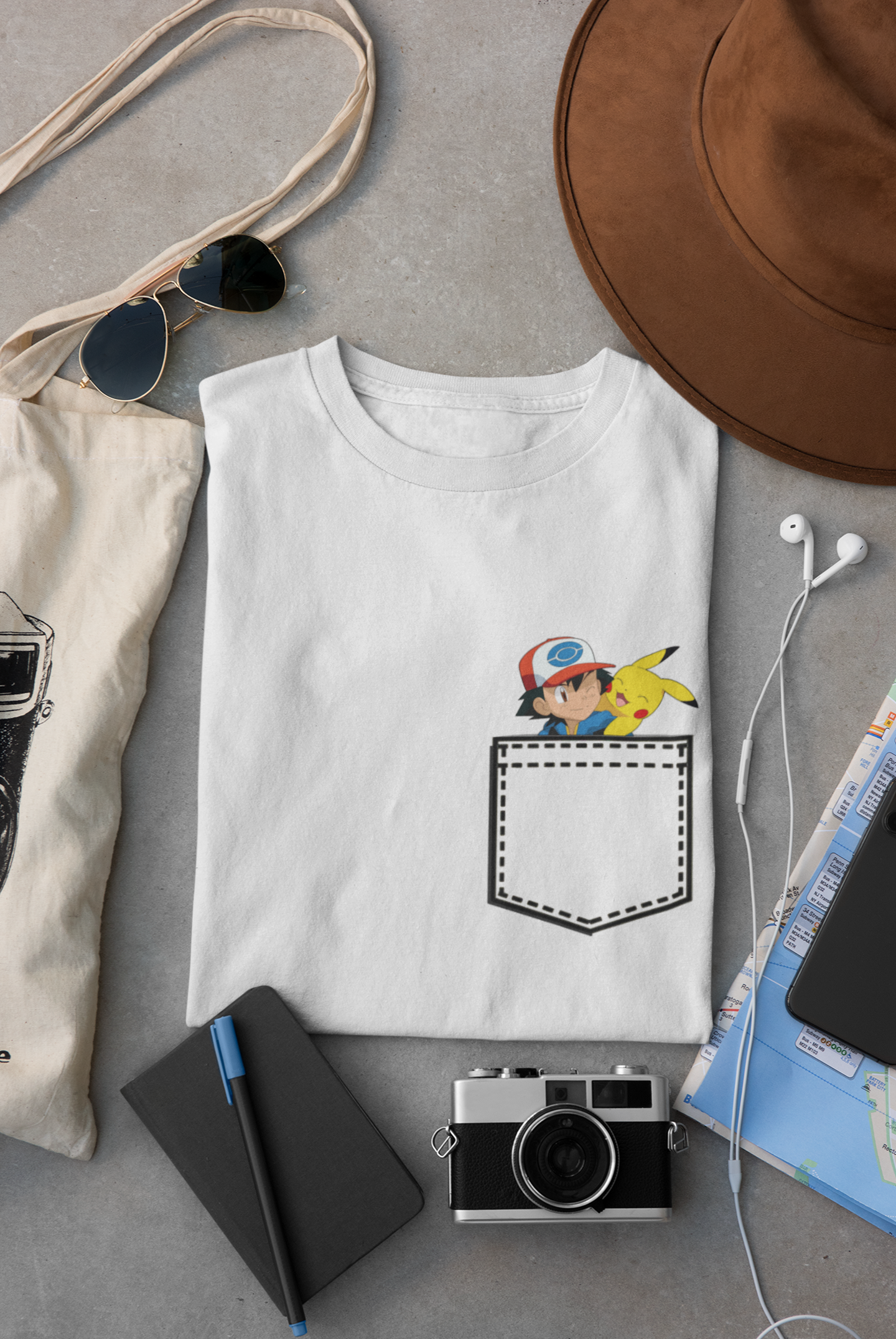 Pokémon Mens Half Sleeves T-shirt- FunkyTeesClub