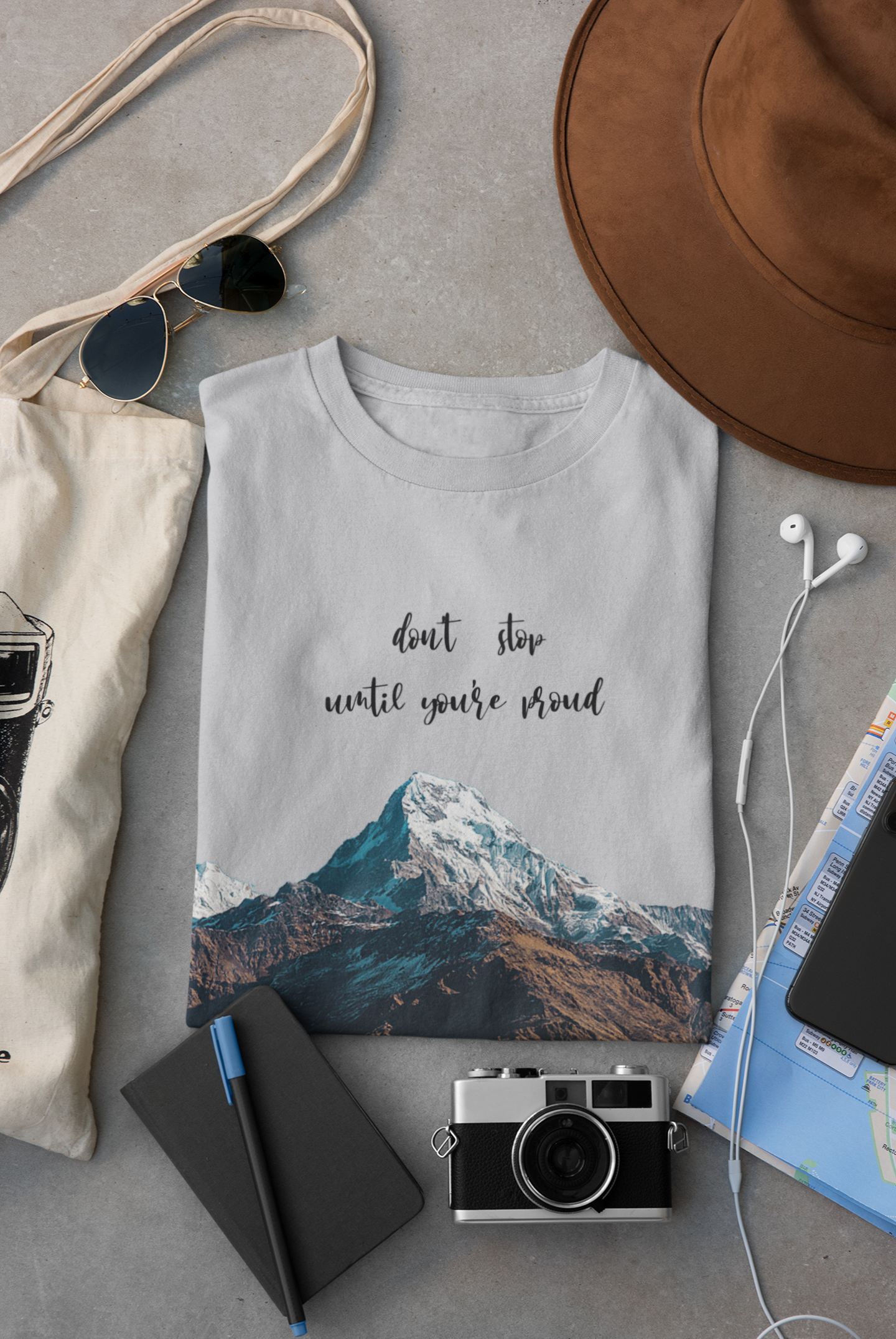 Dont Stop Until Youre Proud Mens Half Sleeves T-shirt- FunkyTeesClub