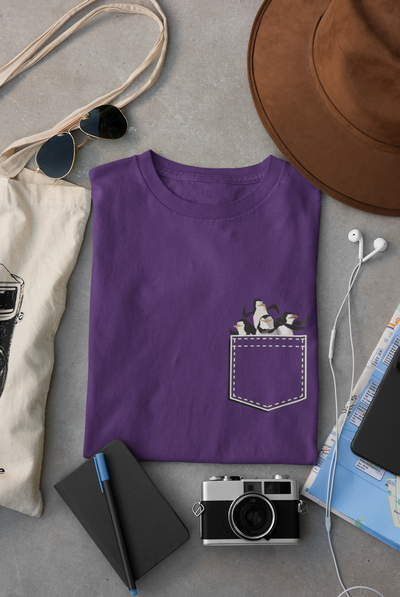 Penguin Women Half Sleeves T-shirt- FunkyTeesClub