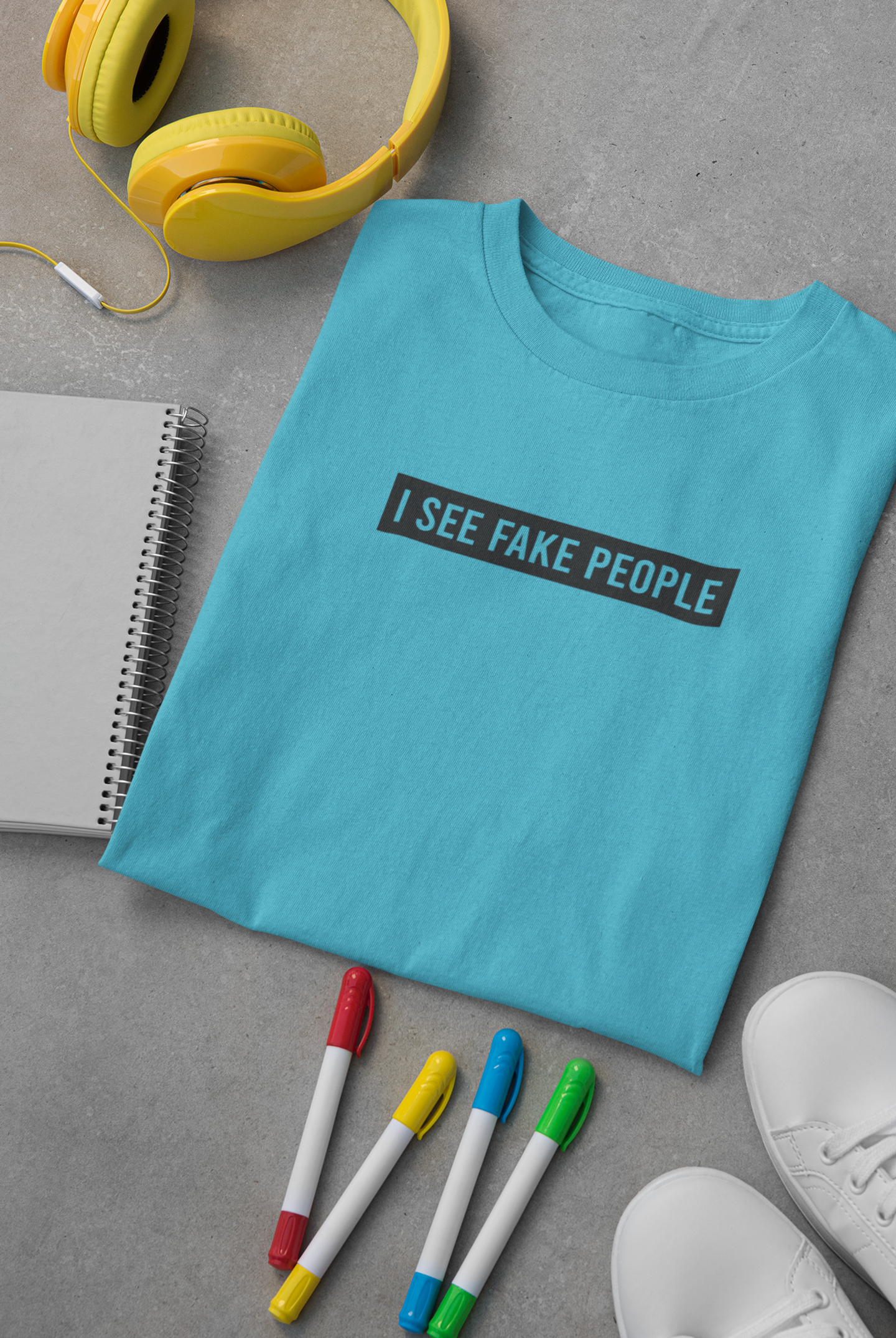 I See Fake People Mens Half Sleeves T-shirt- FunkyTeesClub