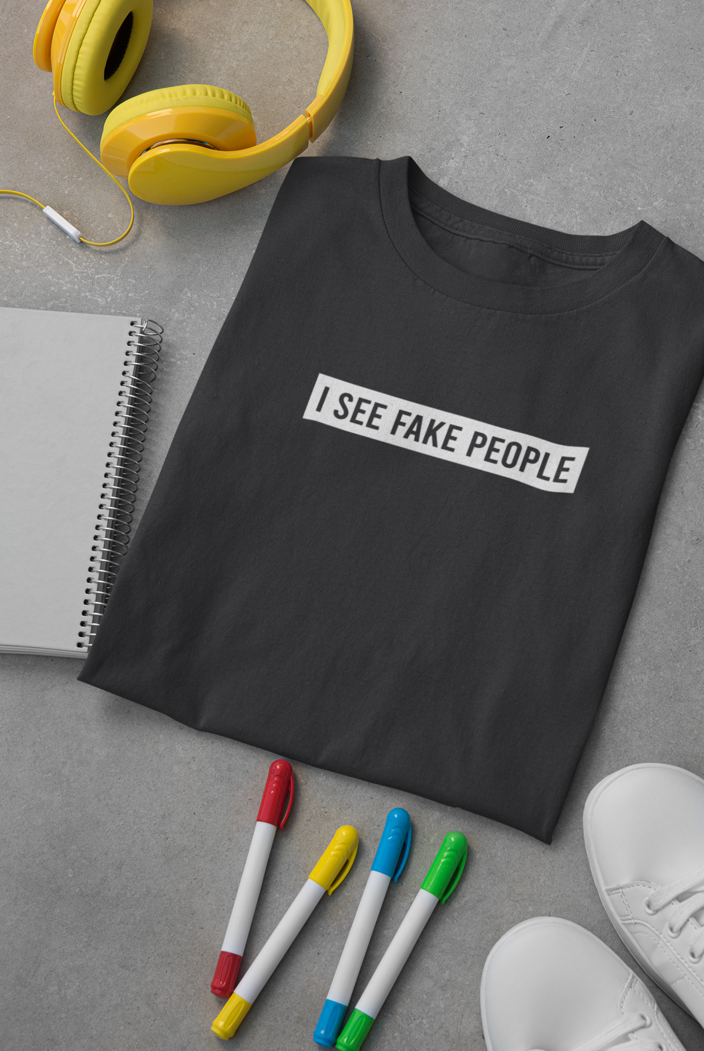 I See Fake People Mens Half Sleeves T-shirt- FunkyTeesClub