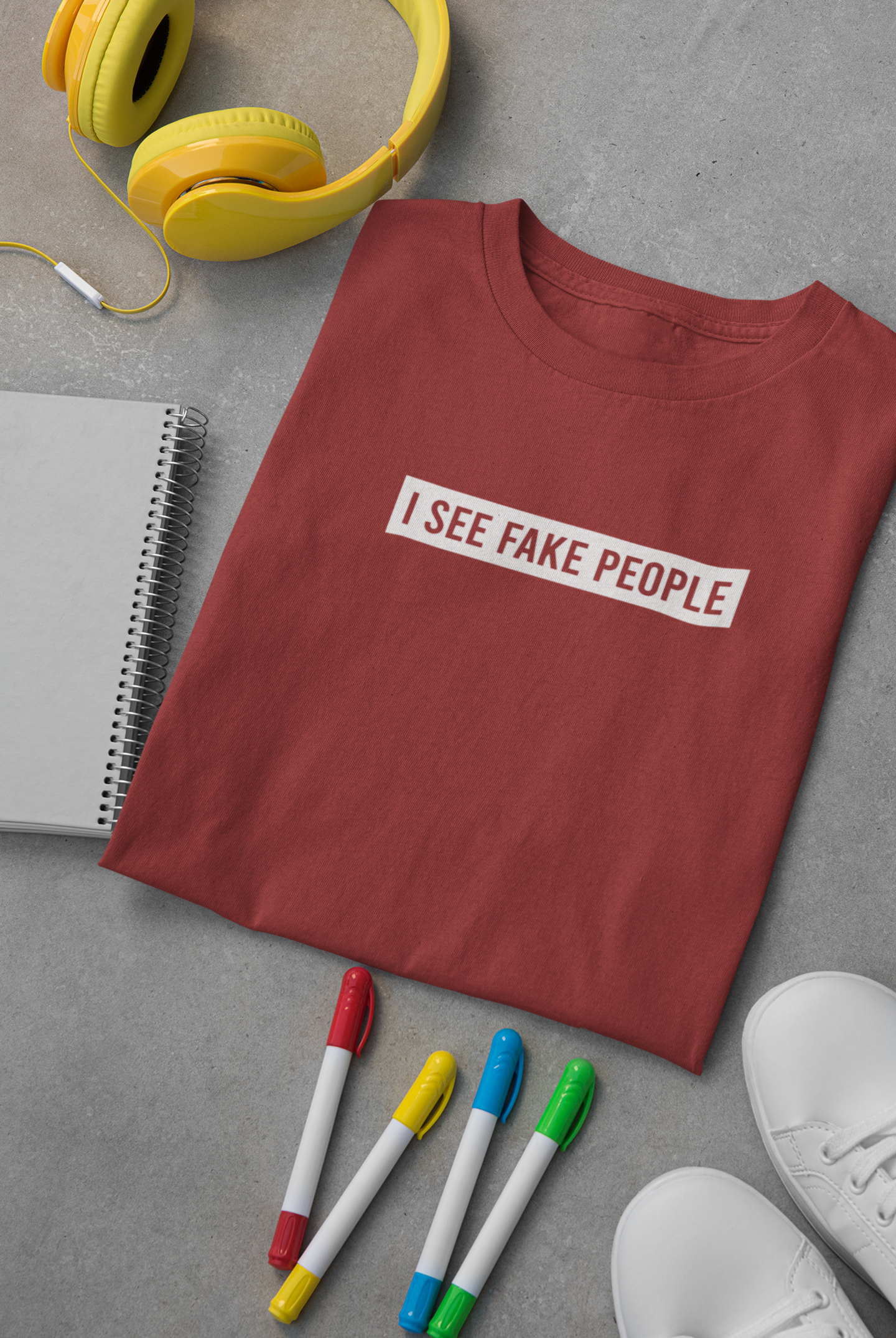 I See Fake People Mens Half Sleeves T-shirt- FunkyTeesClub