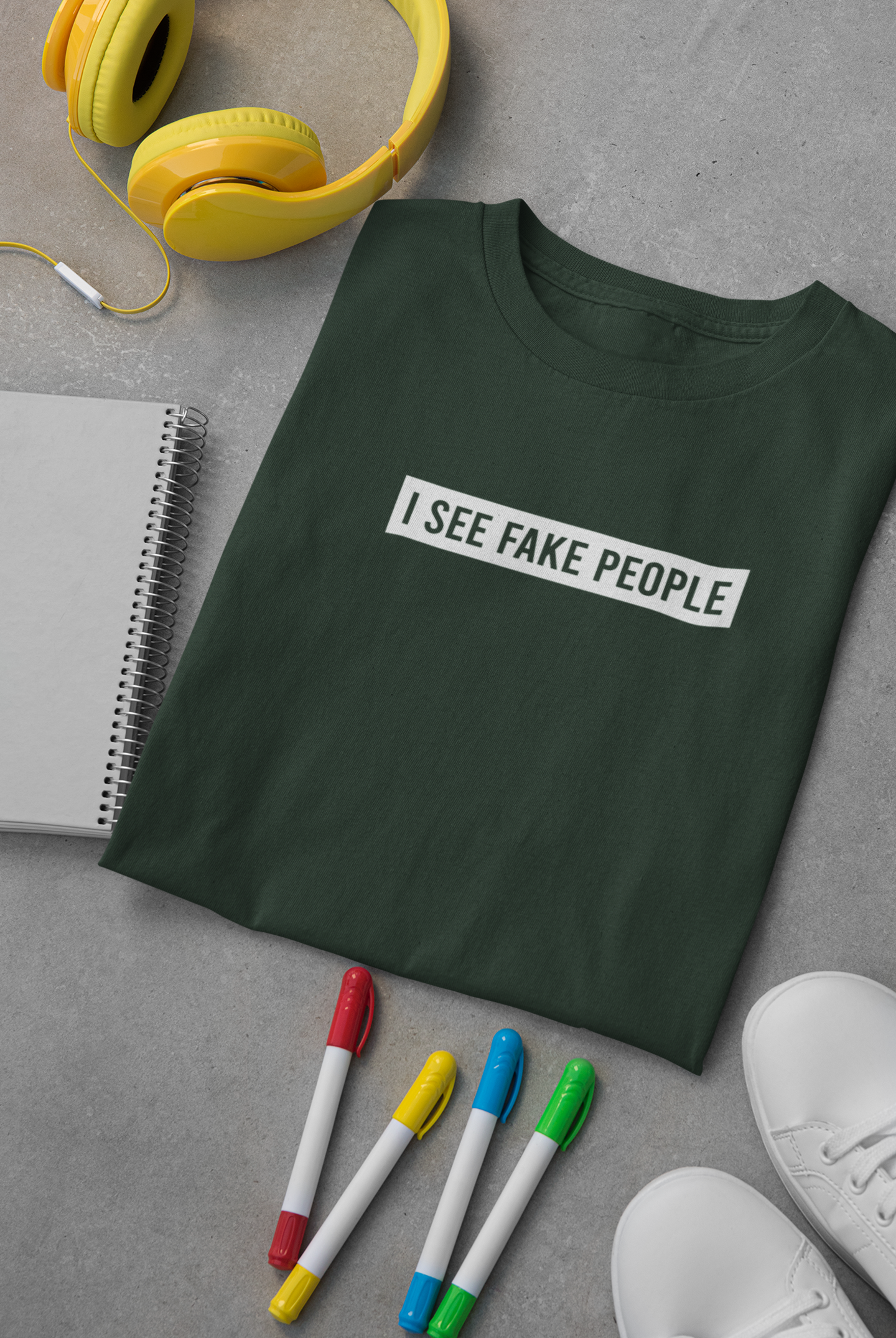 I See Fake People Mens Half Sleeves T-shirt- FunkyTeesClub