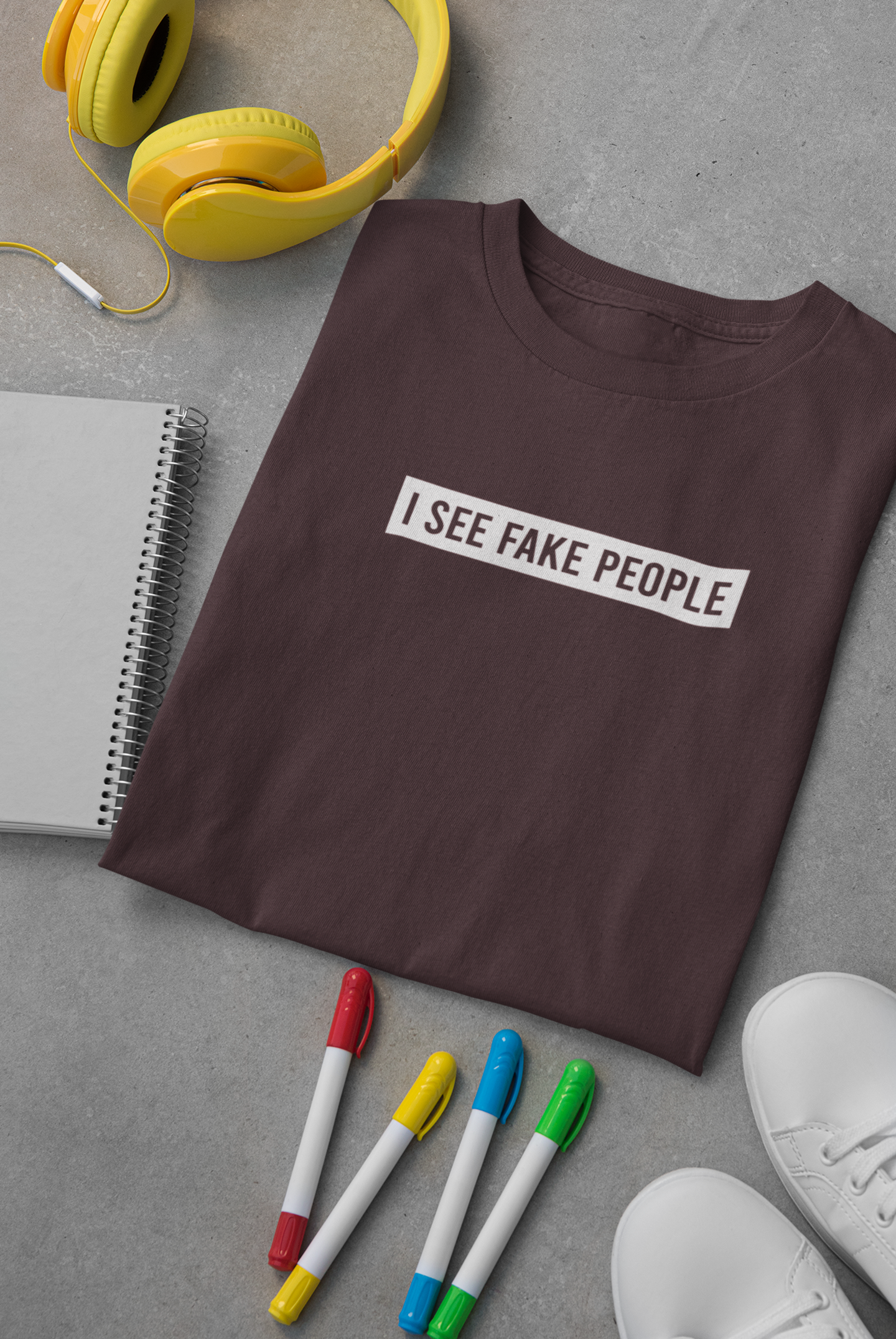 I See Fake People Mens Half Sleeves T-shirt- FunkyTeesClub