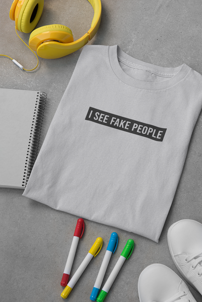I See Fake People Women Half Sleeves T-shirt- FunkyTeesClub