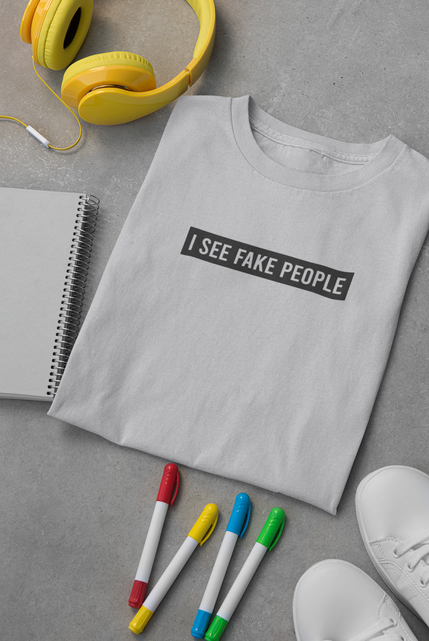 I See Fake People Mens Half Sleeves T-shirt- FunkyTeesClub