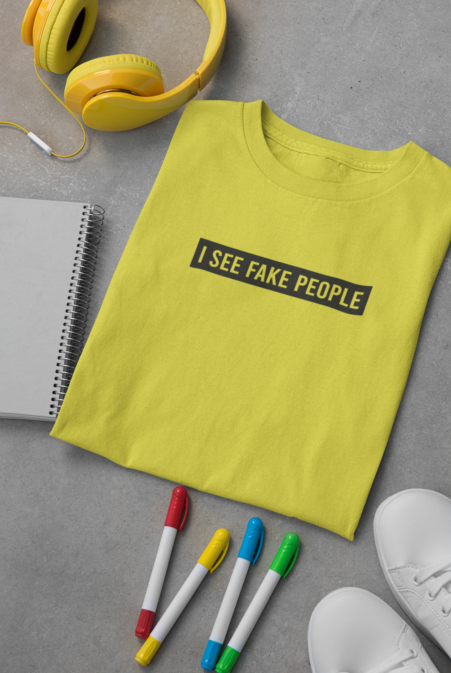 I See Fake People Mens Half Sleeves T-shirt- FunkyTeesClub