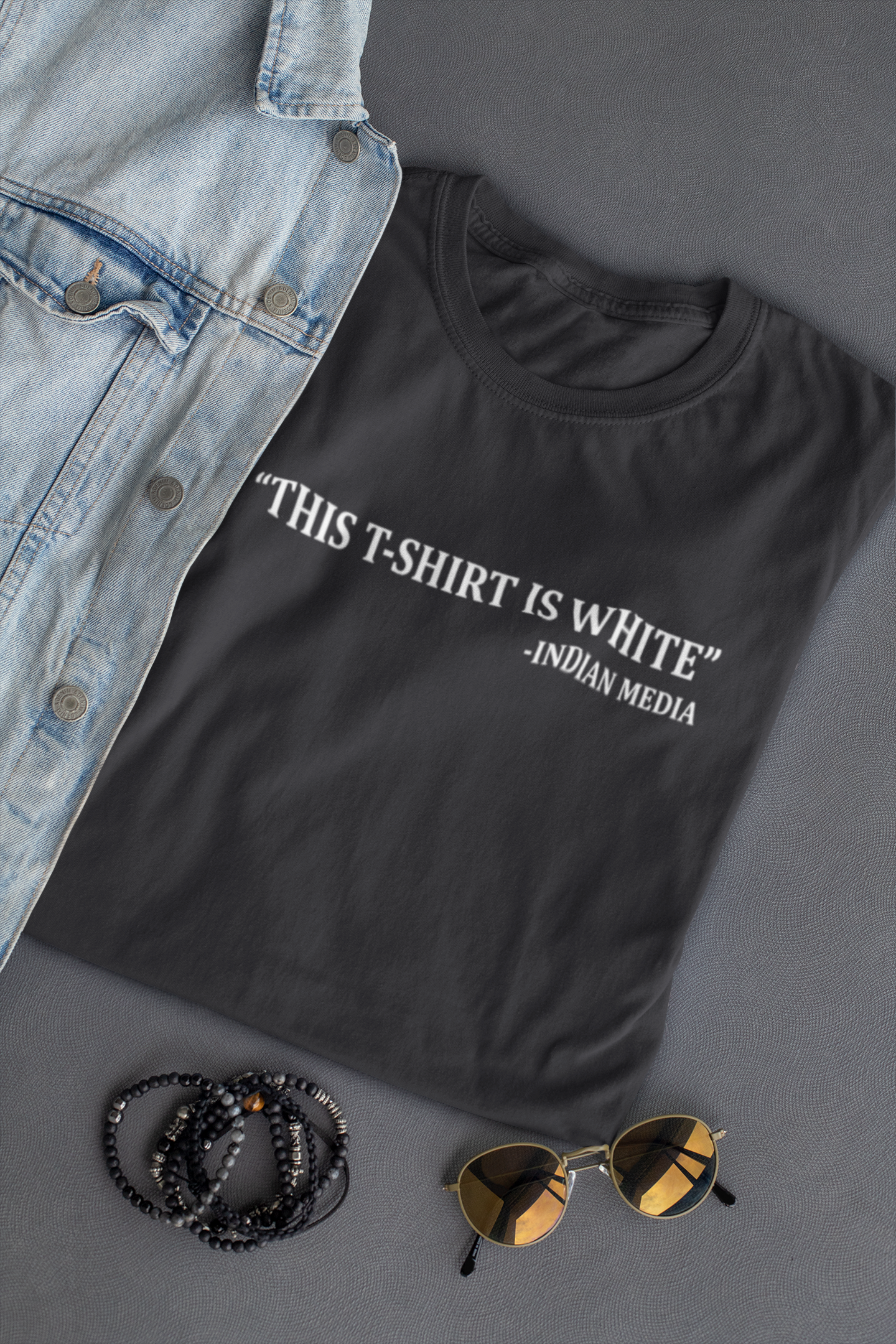 This Tshirt Is White Women Half Sleeves T-shirt- FunkyTeesClub