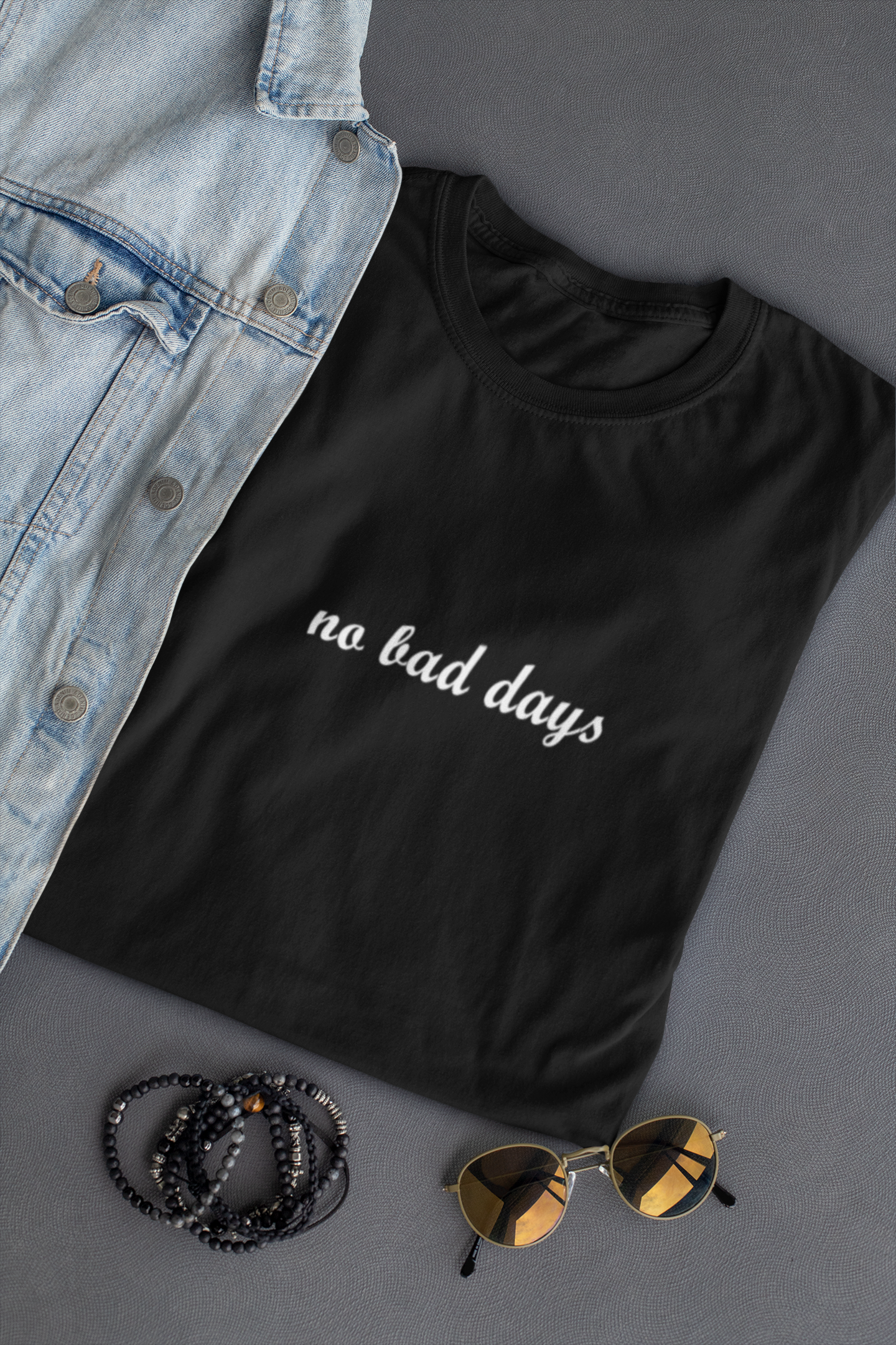 No Bad Days Minimal Mens Half Sleeves T-shirt- FunkyTeesClub