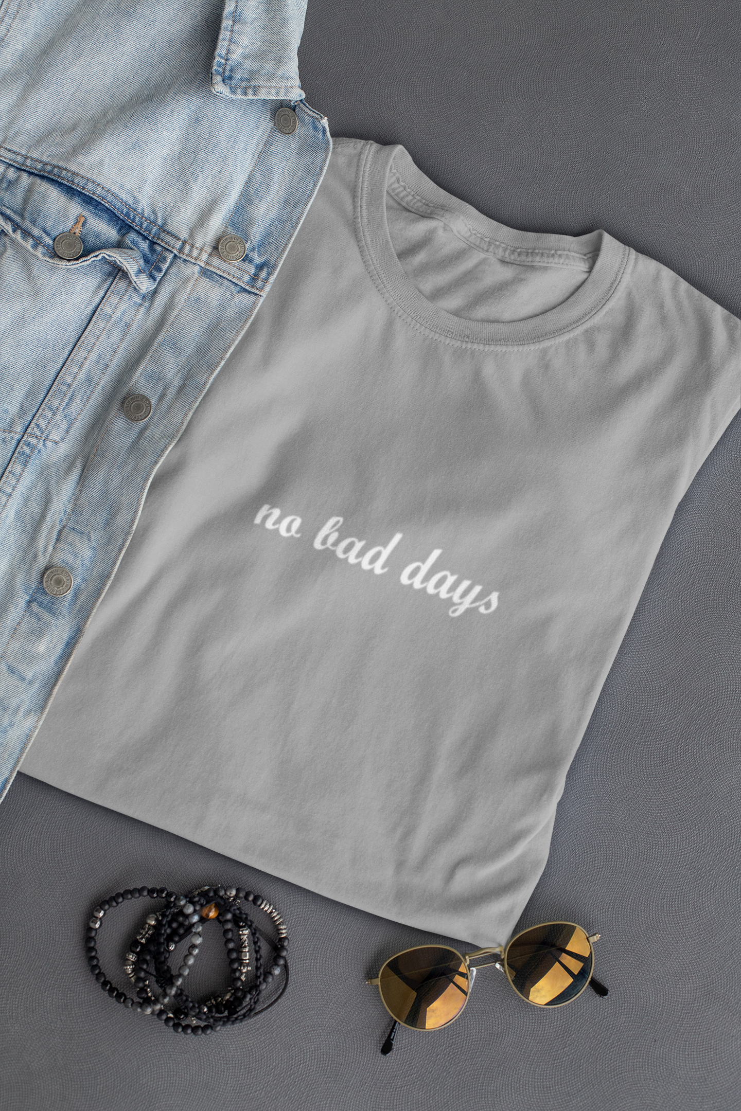 No Bad Days Minimal Mens Half Sleeves T-shirt- FunkyTeesClub