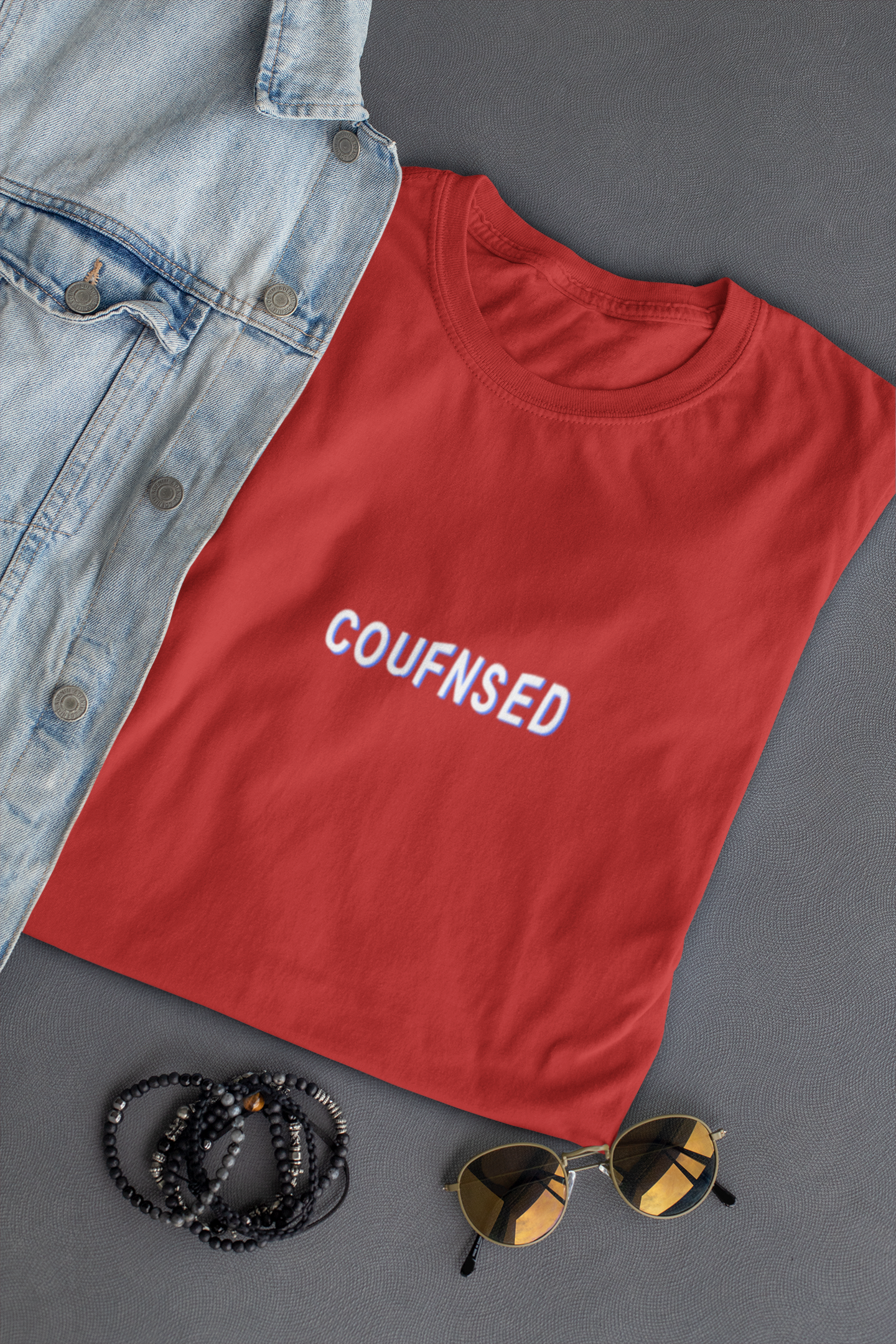 Confused Minimal Women Half Sleeves T-shirt- FunkyTeesClub