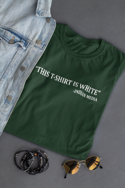 This Tshirt Is White Mens Half Sleeves T-shirt- FunkyTeesClub