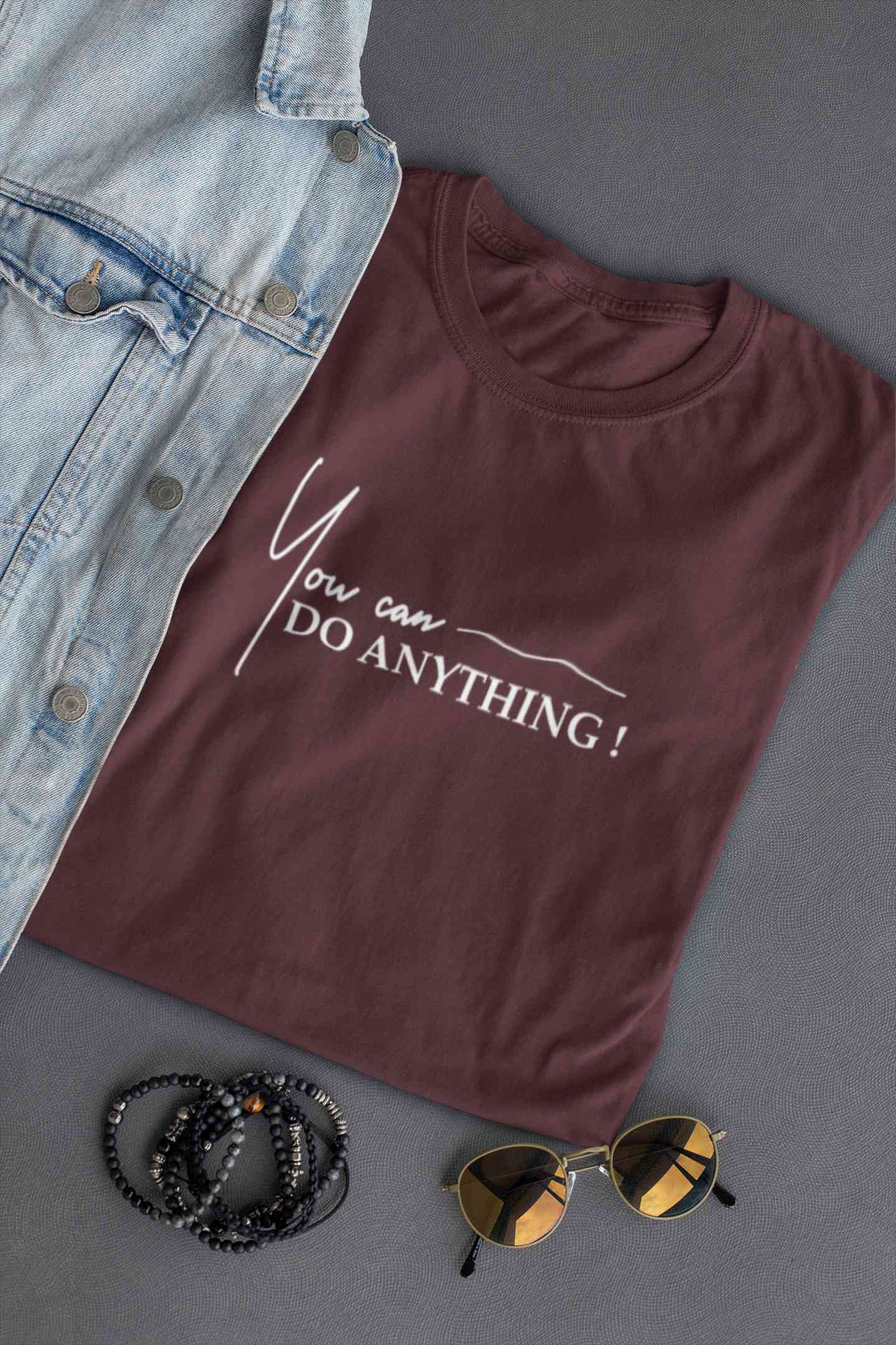 You Can Do Anything Mens Half Sleeves T-shirt- FunkyTeesClub