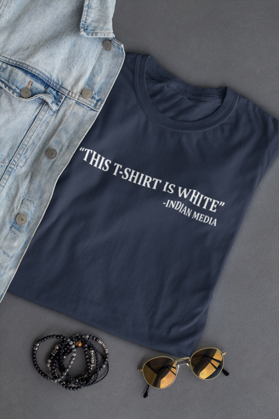 This Tshirt Is White Mens Half Sleeves T-shirt- FunkyTeesClub