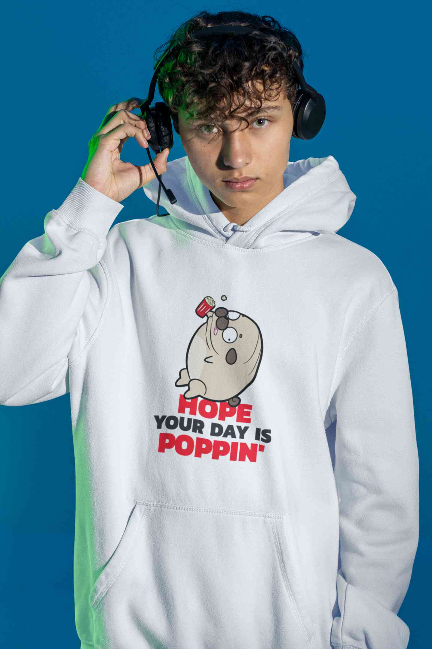 Hope Your Day Is Poppin Funny Men Hoodies-FunkyTeesClub