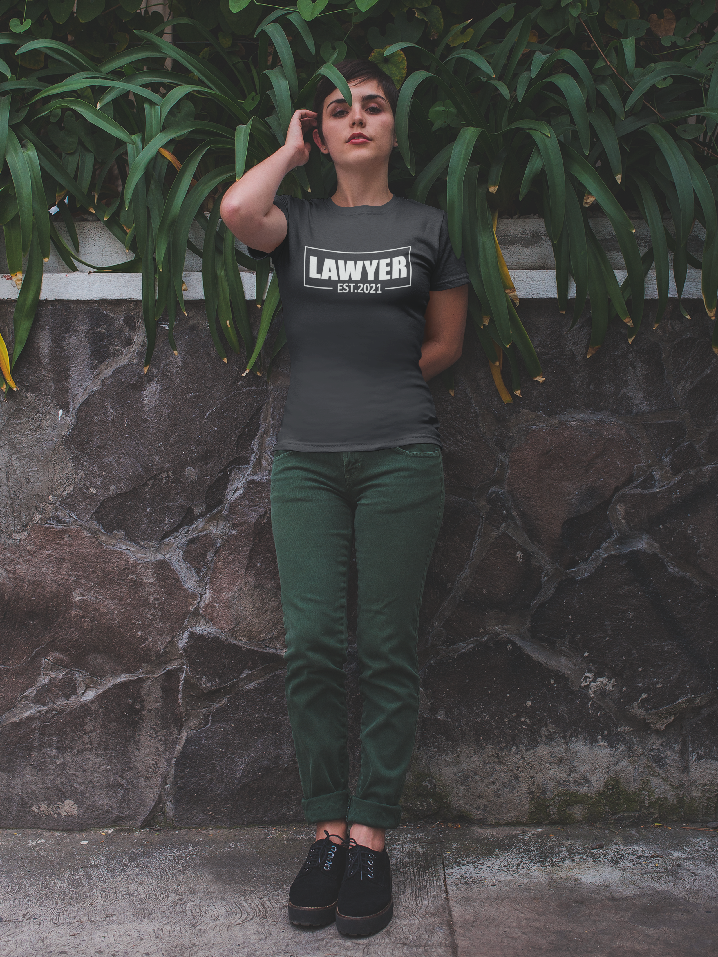 Lawyer Estd 2021 Women Half Sleeves T-shirt- FunkyTeesClub