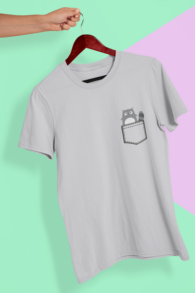 Cute Cat Mens Half Sleeves T-shirt- FunkyTeesClub
