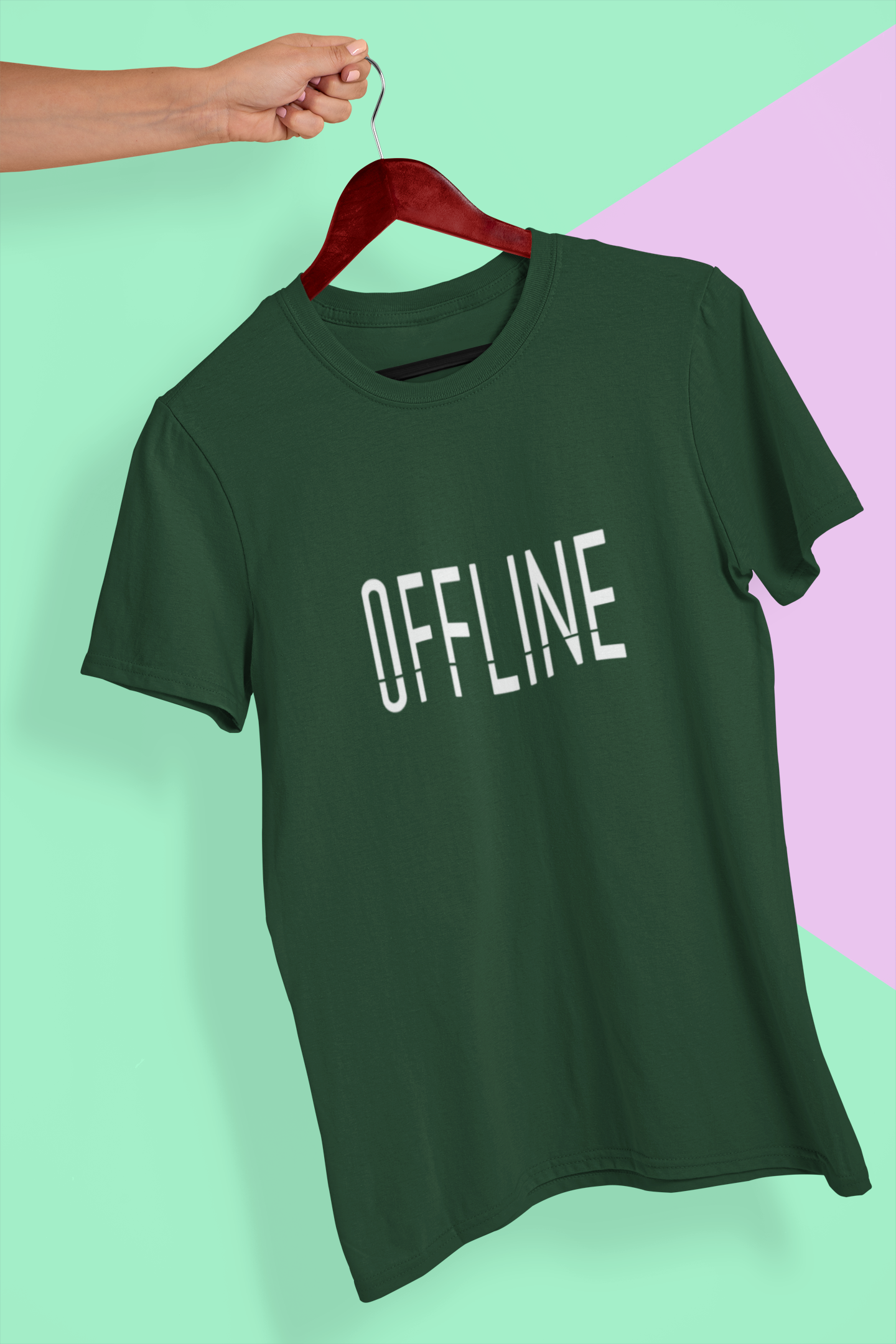 Offline Mens Half Sleeves T-shirt- FunkyTeesClub