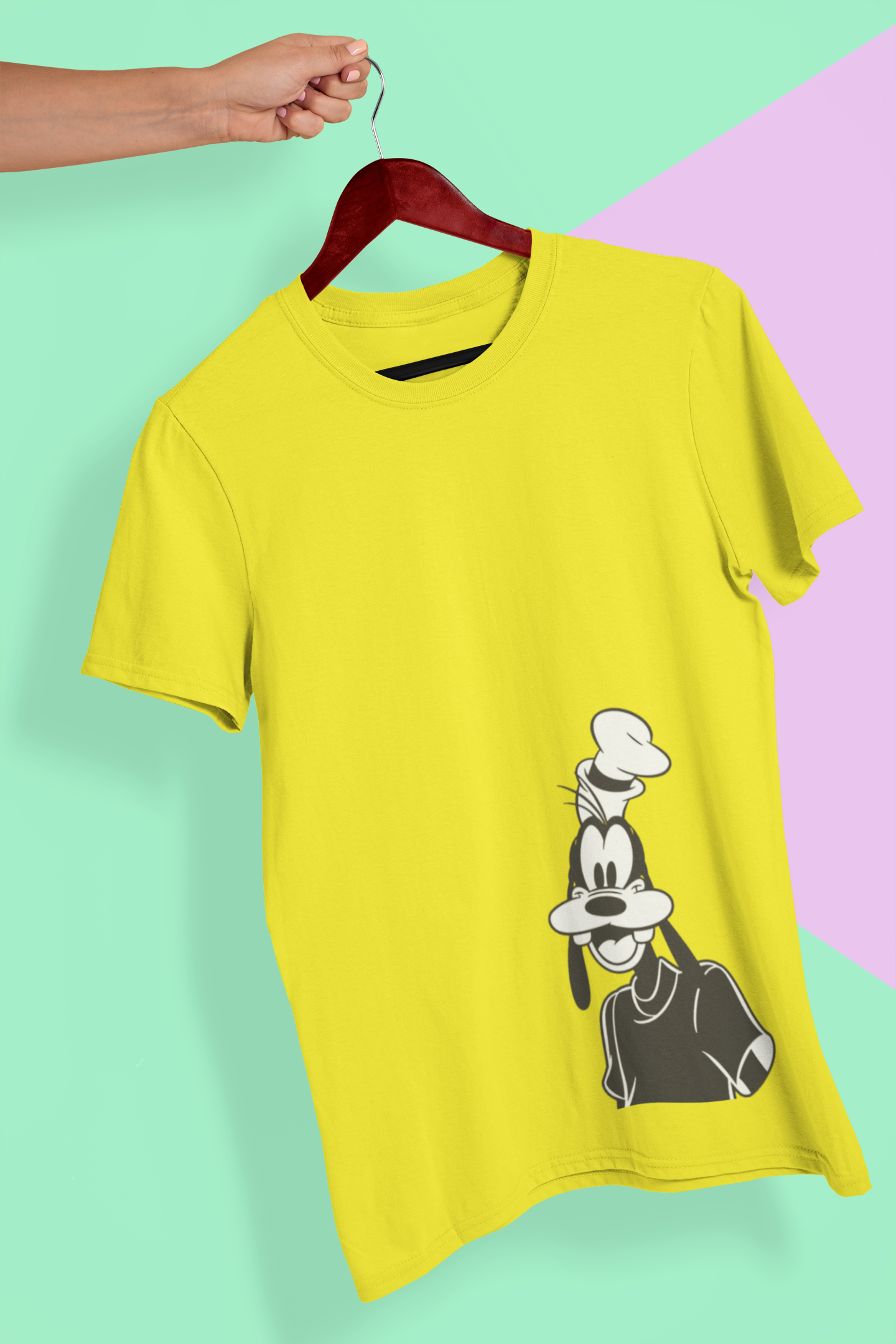 Happy Goffy Mens Half Sleeves T-shirt- FunkyTeesClub