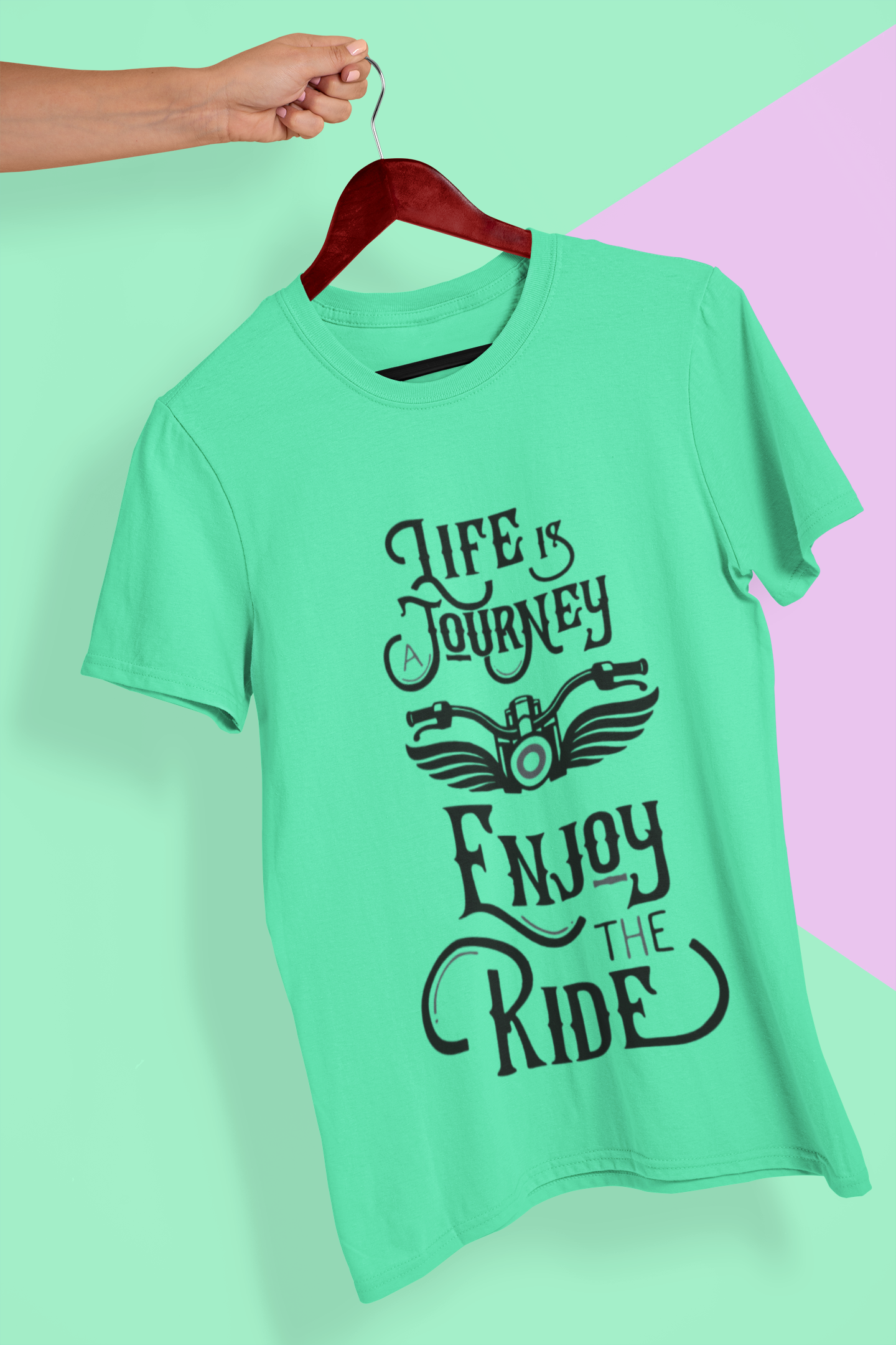 Enjoy The Ride Mens Half Sleeves T-shirt- FunkyTeesClub