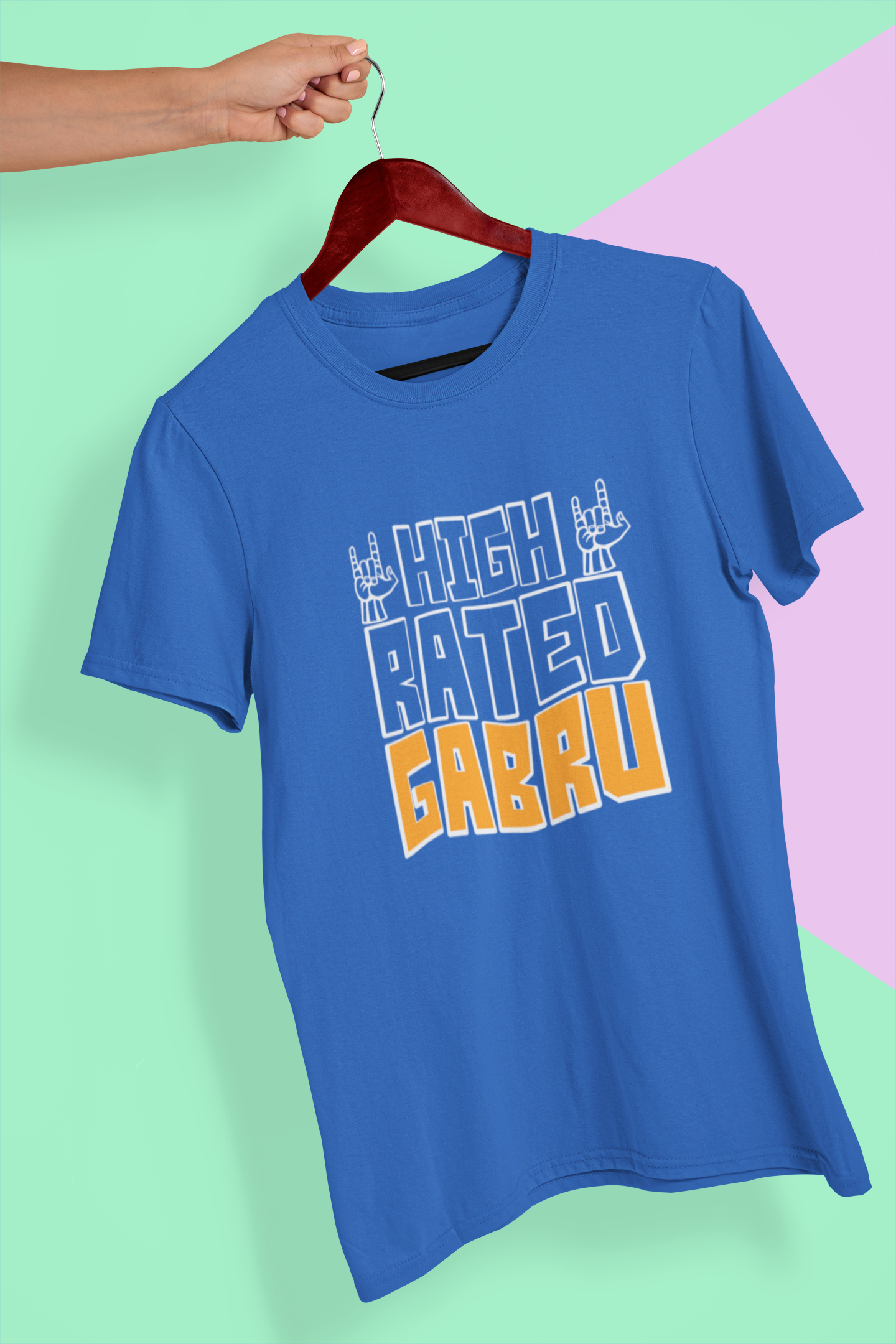 High Rated Gabru Desi Mens Half Sleeves T-shirt- FunkyTeesClub