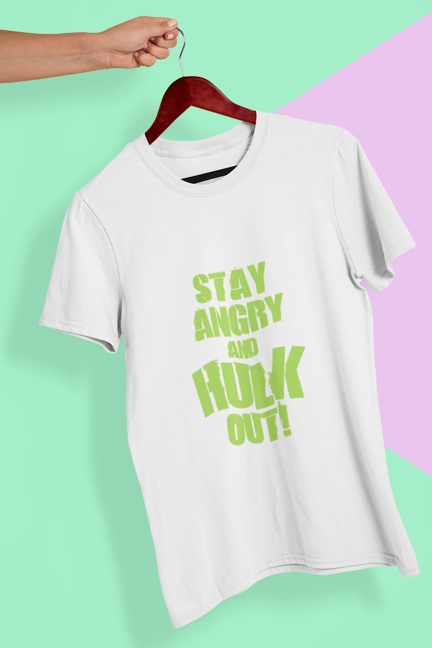 Hulk Out Women Half Sleeves T-shirt- FunkyTeesClub