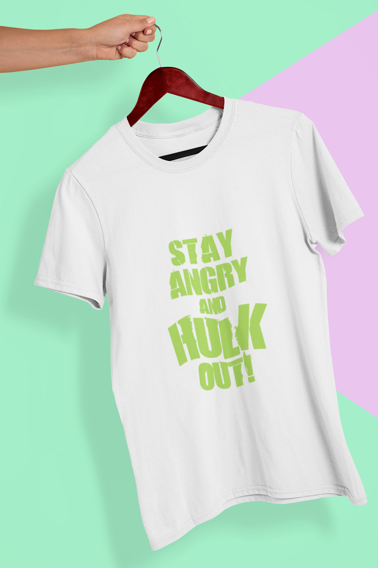 Hulk Out Mens Half Sleeves T-shirt- FunkyTeesClub