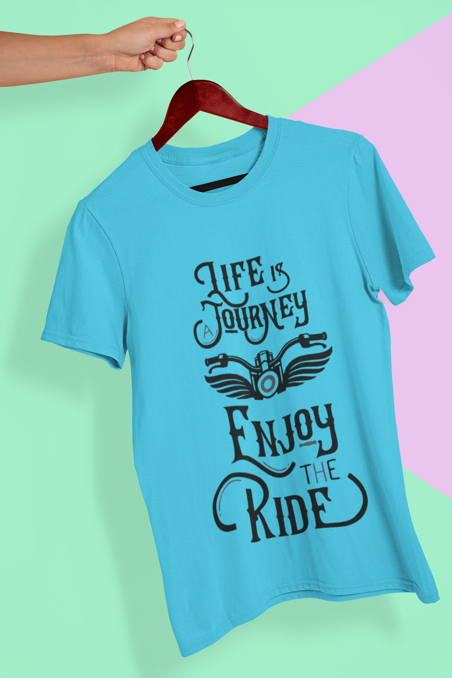 Enjoy The Ride Mens Half Sleeves T-shirt- FunkyTeesClub