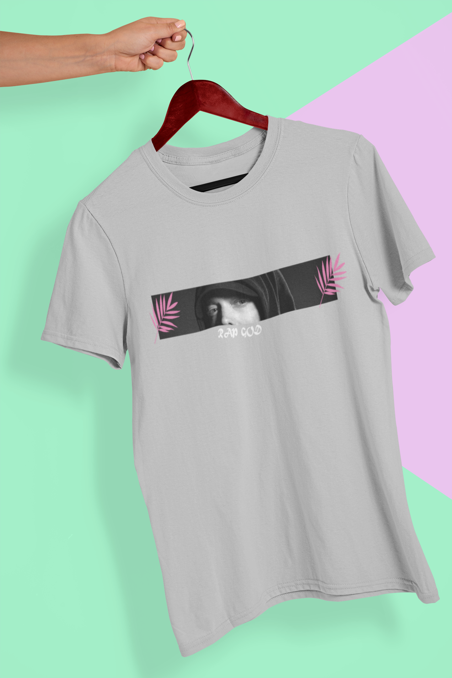 Eminem Rap God Minimal Mens Half Sleeves T-shirt- FunkyTeesClub