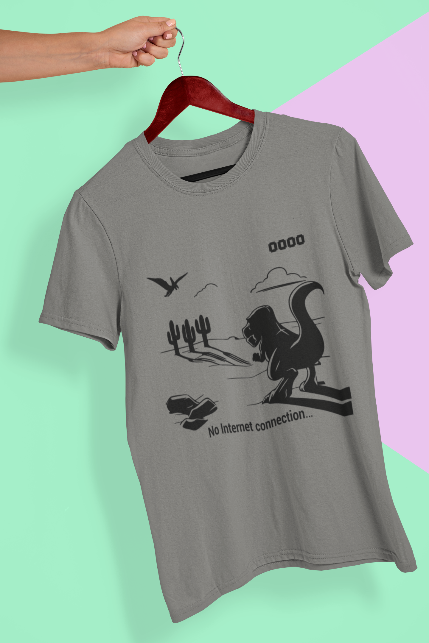 No Internet Anime Women Half Sleeves T-shirt- FunkyTeesClub