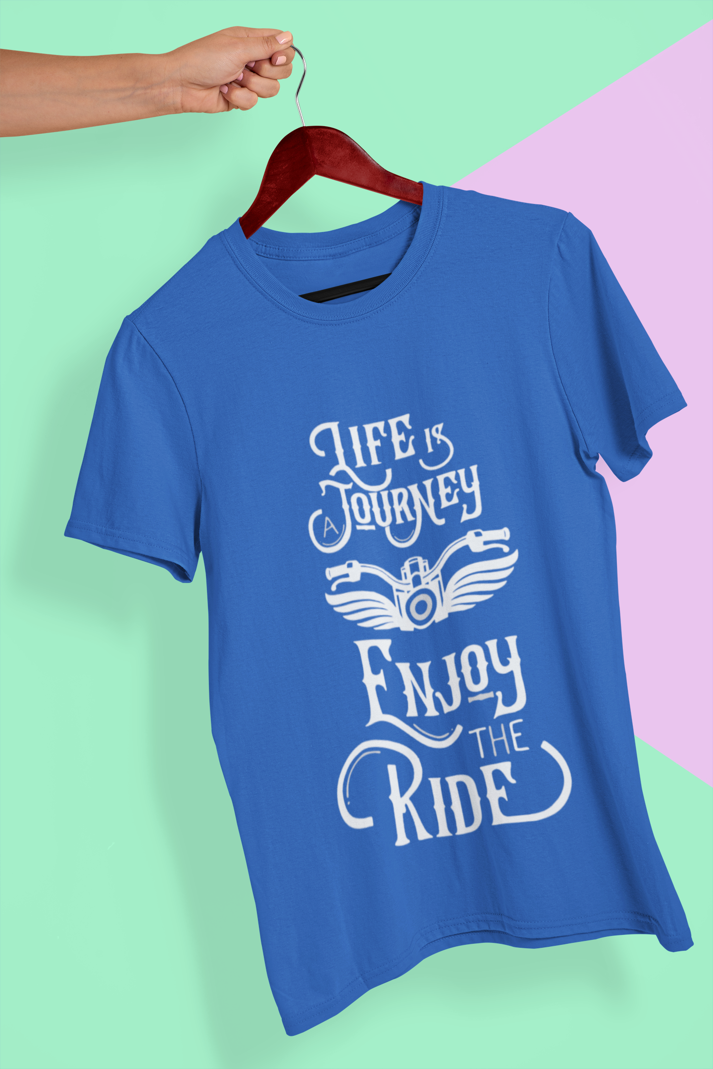 Enjoy The Ride Mens Half Sleeves T-shirt- FunkyTeesClub